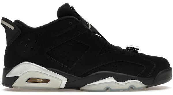 Jordan Air Jordan 6 Retro Low Chrome Black/Metallic Silver-White 2015 SIZE 9.5