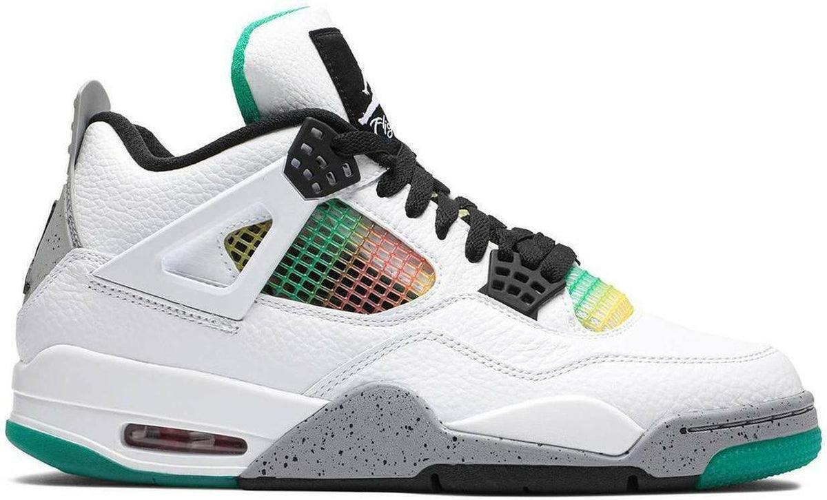 Jordan WMNS Air Jordan 4 Retro Rasta White/Red/Green/Black SIZE 11W/9.5M
