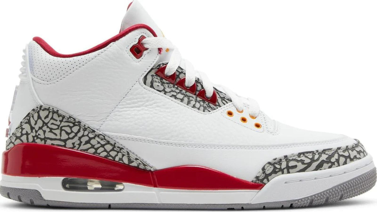 Jordan Air Jordan 3 Retro Cardinal Red Men's Sneakers White Size 12 CT8532-126