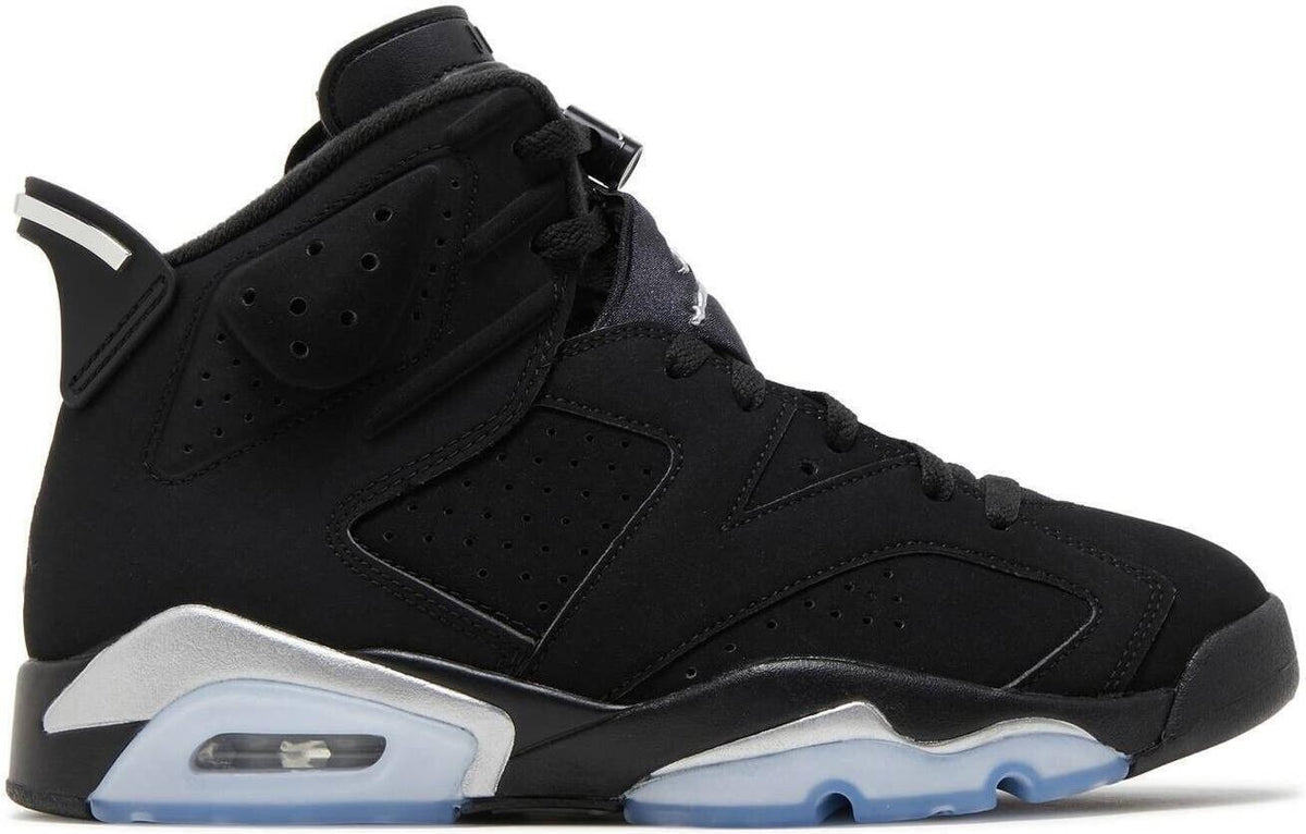 Jordan Air Jordan 6 Retro Mid Chrome Black/Metallic Silver SIZE 10.5