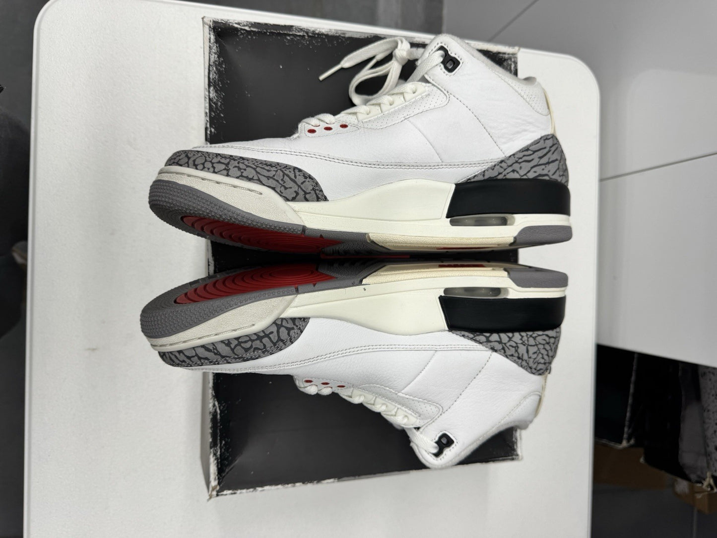 Air Jordan 3 Retro Men's Size 10.5 White Cement Reimagined Sneakers DN3707-100