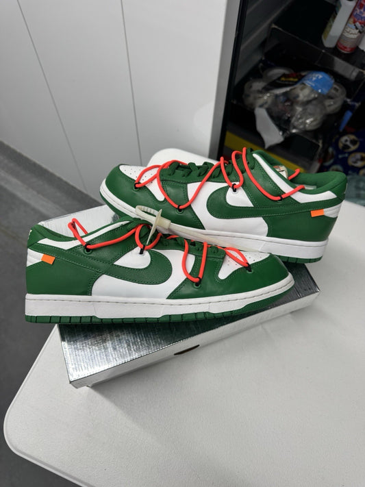 Nike Dunk Low Off-White Pine Green Men's Low Top Sneaker Green White Orange