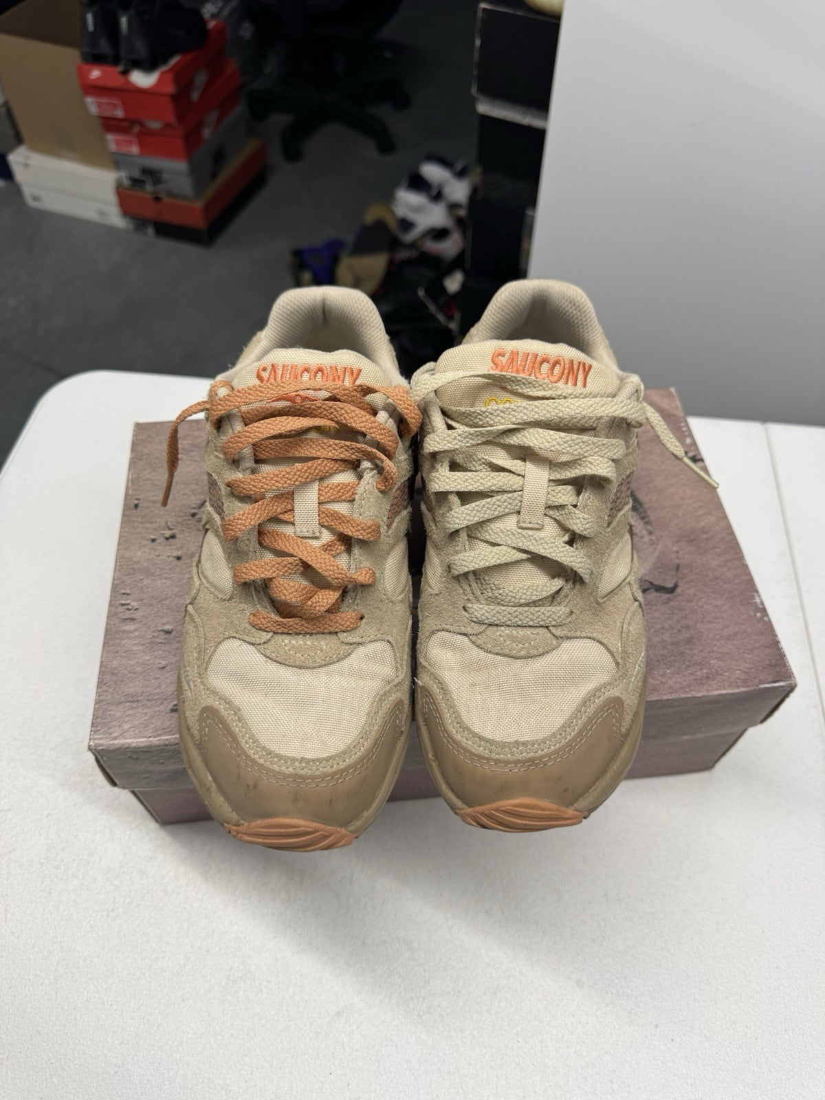 Saucony Colour Plus Companie Grid Shadow 2 Beach Ramble Suede SIZE 8.5