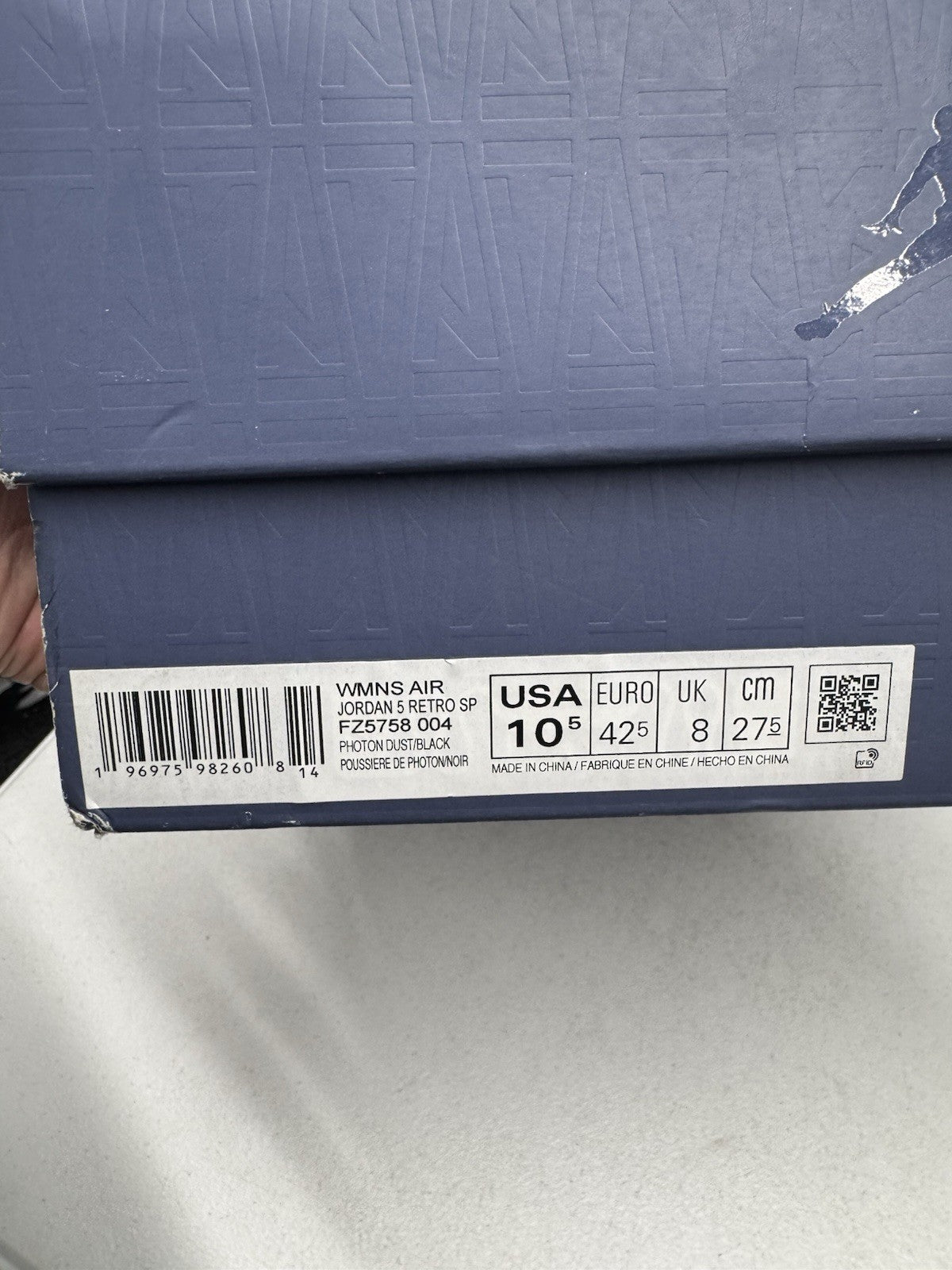 Jordan A Ma Maniére x Air Jordan 5 Retro SP Dawn Nubuck SIZE 9M