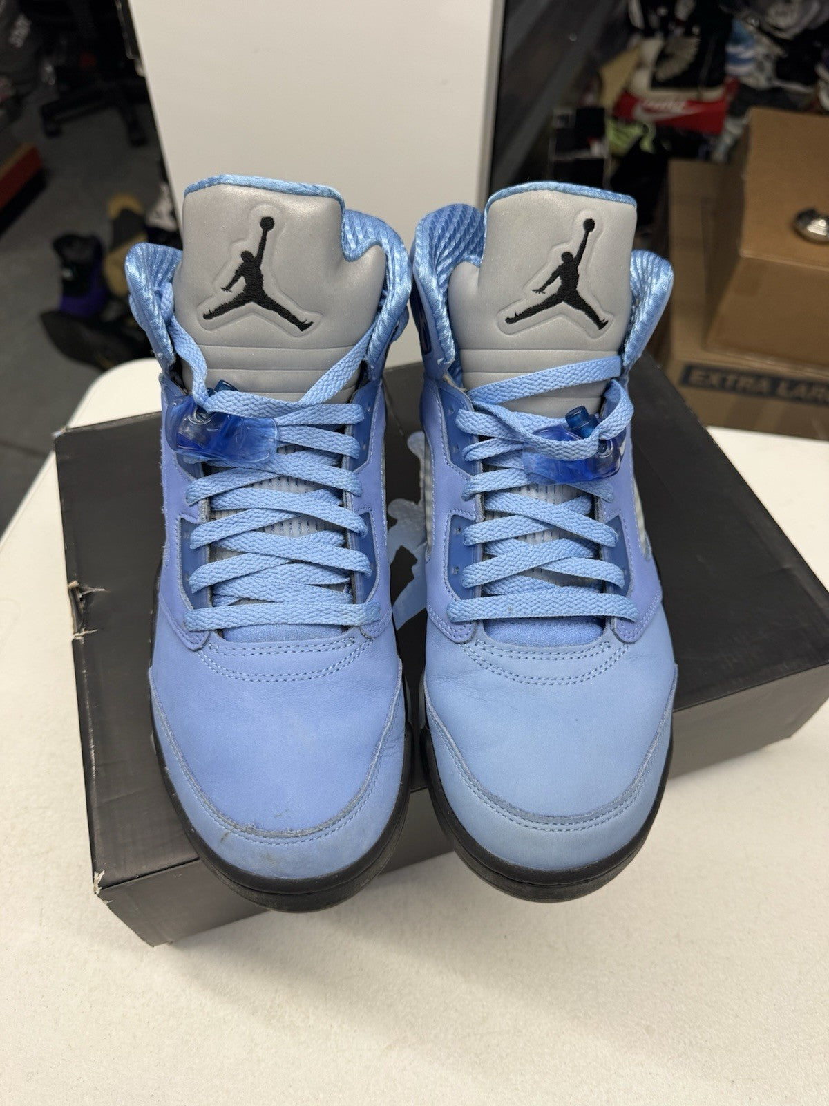 Jordan Air Jordan 5 Retro SE UNC University Blue/Black/White Men's SIZE 9.5