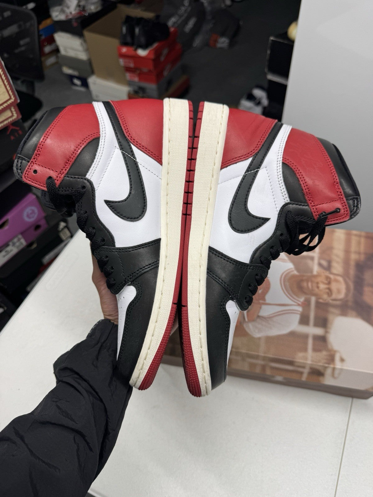 Jordan Air Jordan 1 Retro High OG Black Toe Reimagined SIZE 9.5