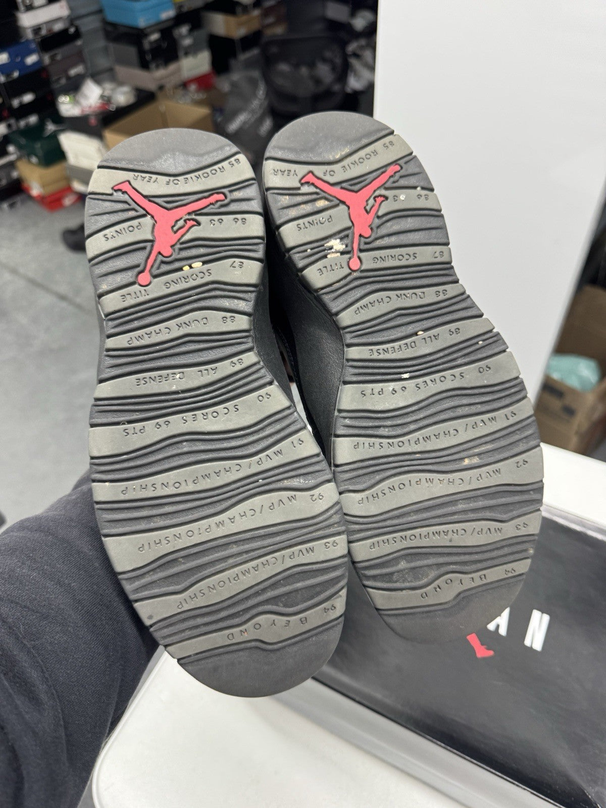 Jordan Air Jordan 10 Retro Shadow Dark Shadow/Black-True Red SIZE 9.5