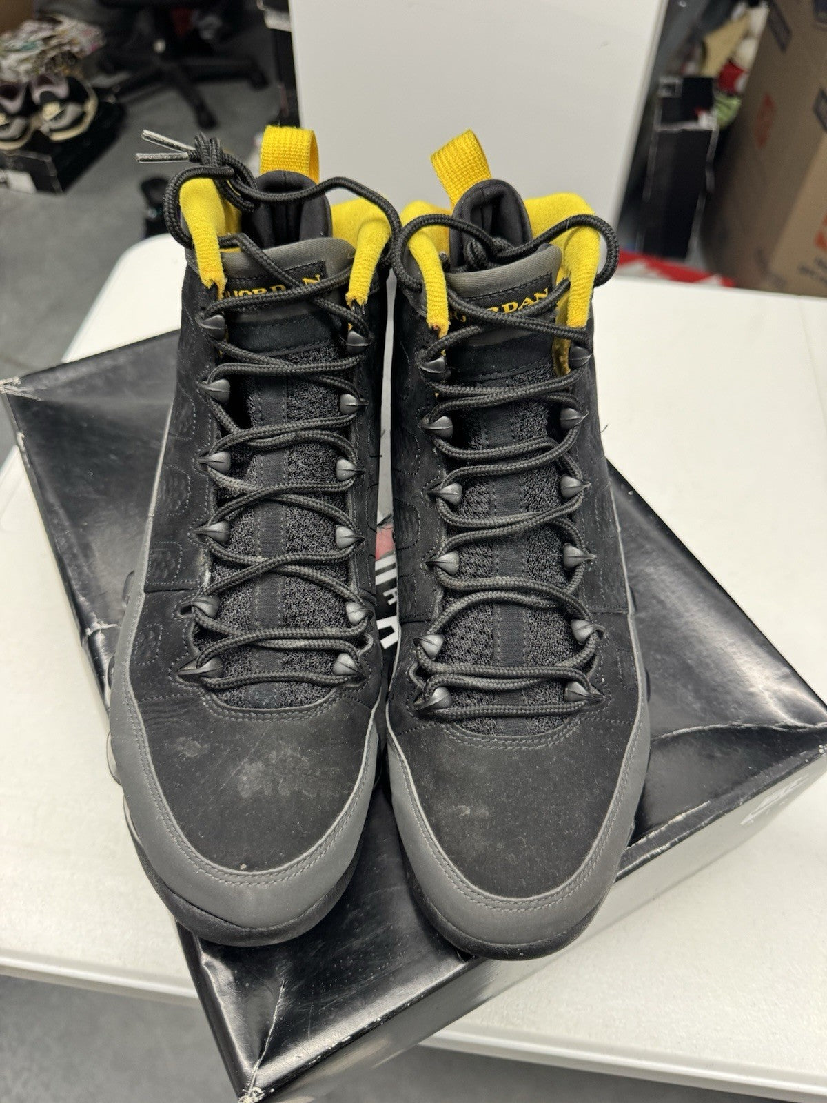 Jordan Air Jordan 9 Retro Black/Dark Charcoal-University Gold 2021 Size 10