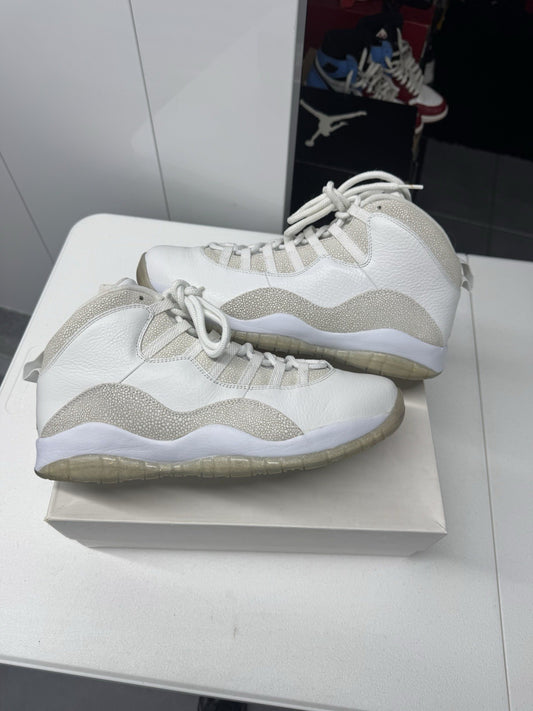 Nike Air Jordan 10 Retro Drake OVO White Sneakers Size 12