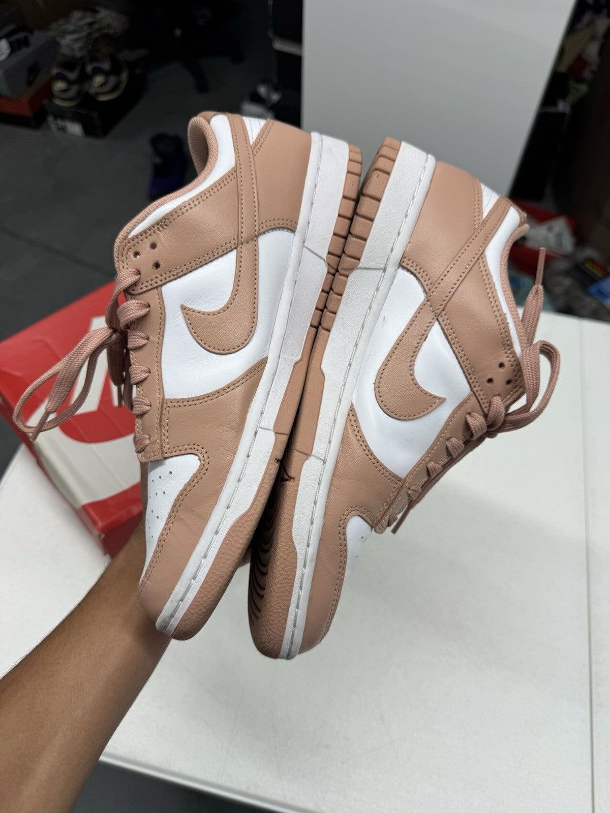 Nike Dunk Low Women’s Rose Whisper White Low Top Lace-Up DD1503-118 SIZE 11W