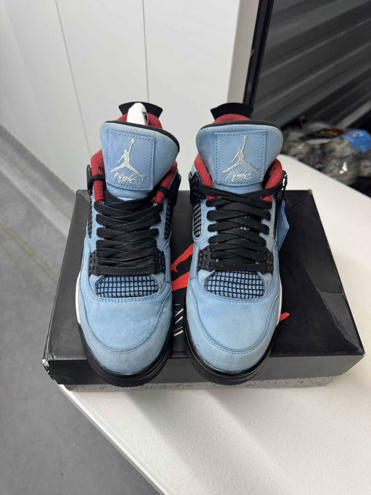 Jordan Air Jordan 4 Retro Travis Scott Cactus Jack Blue Size 9.5 308497-406 2018