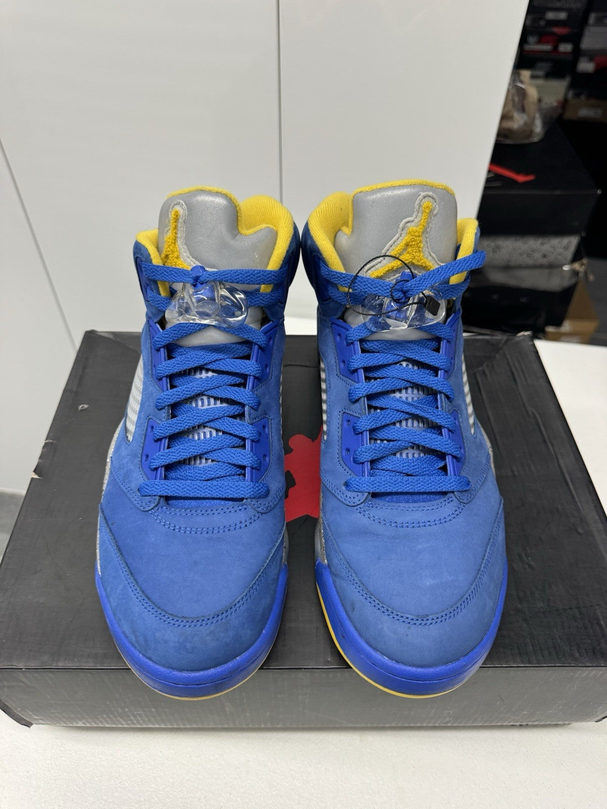 Nike Air Jordan Retro 5 Laney 2013 Men's Size 10.5 Blue/White