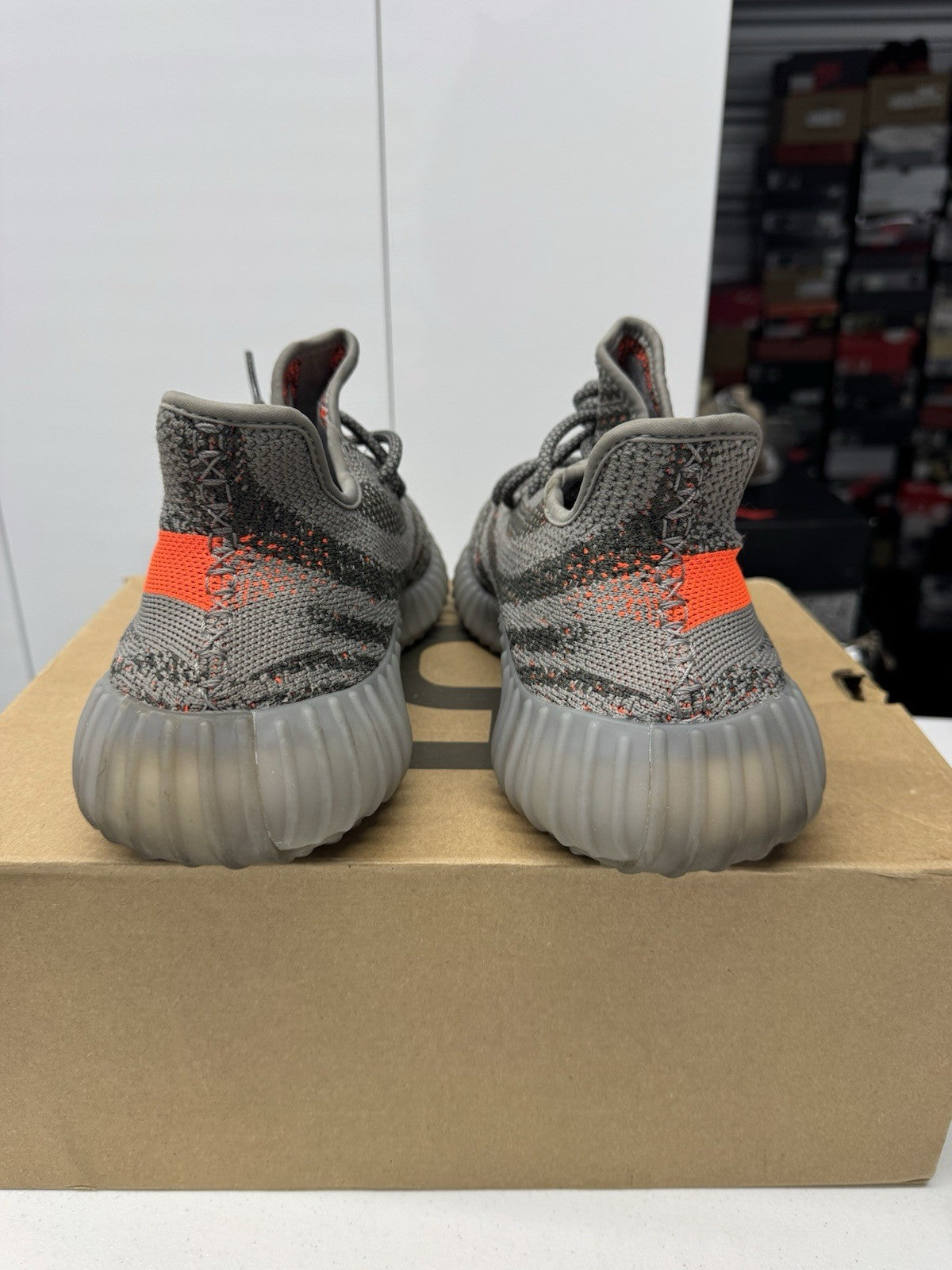 adidas Yeezy Boost 350 V2 Beluga 2.0 Men's Sneakers Gray/Orange, Size 11