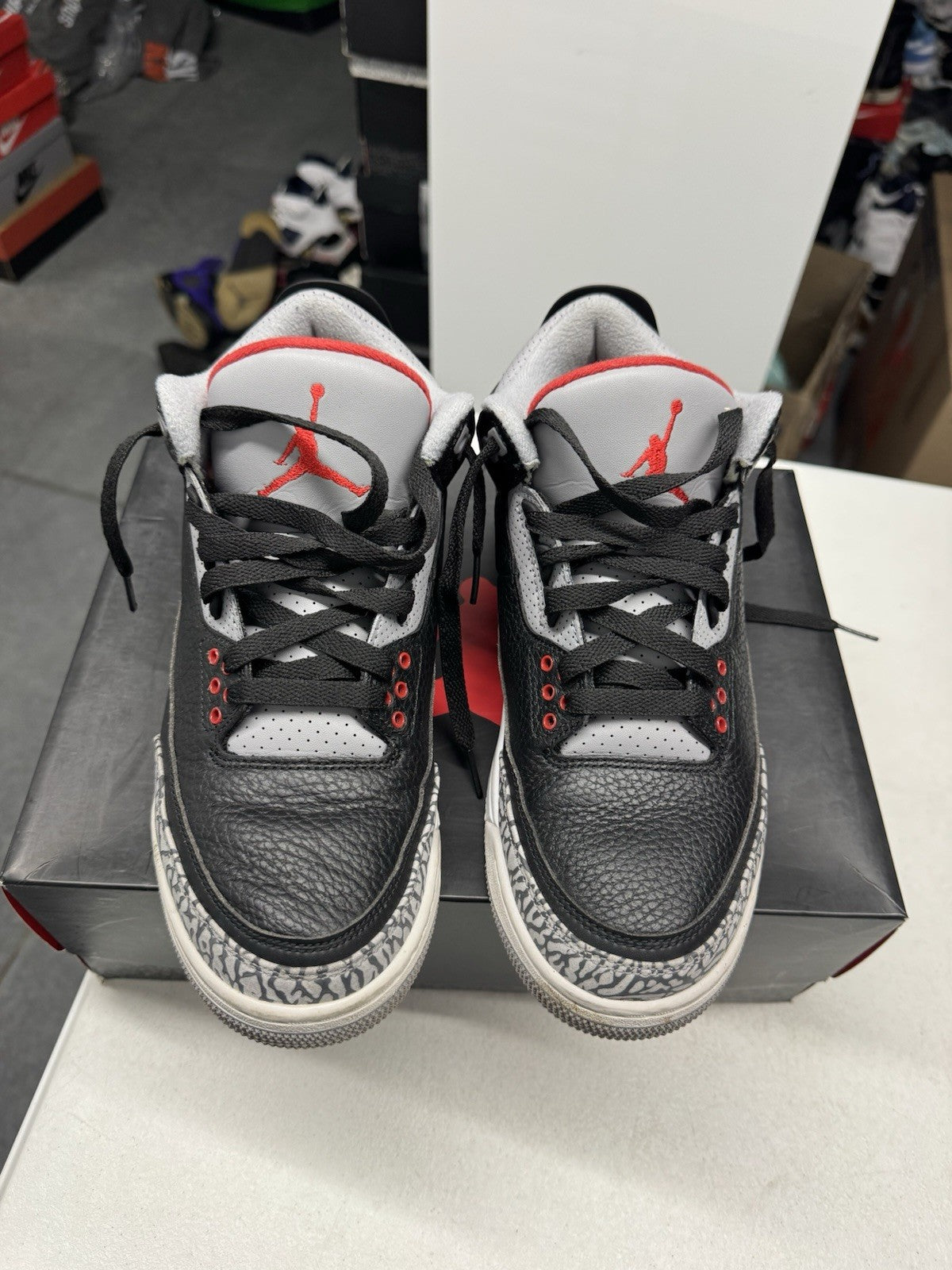 Jordan Air Jordan 3 Retro Black Cement Men's 136064-020 SIZE 8.5