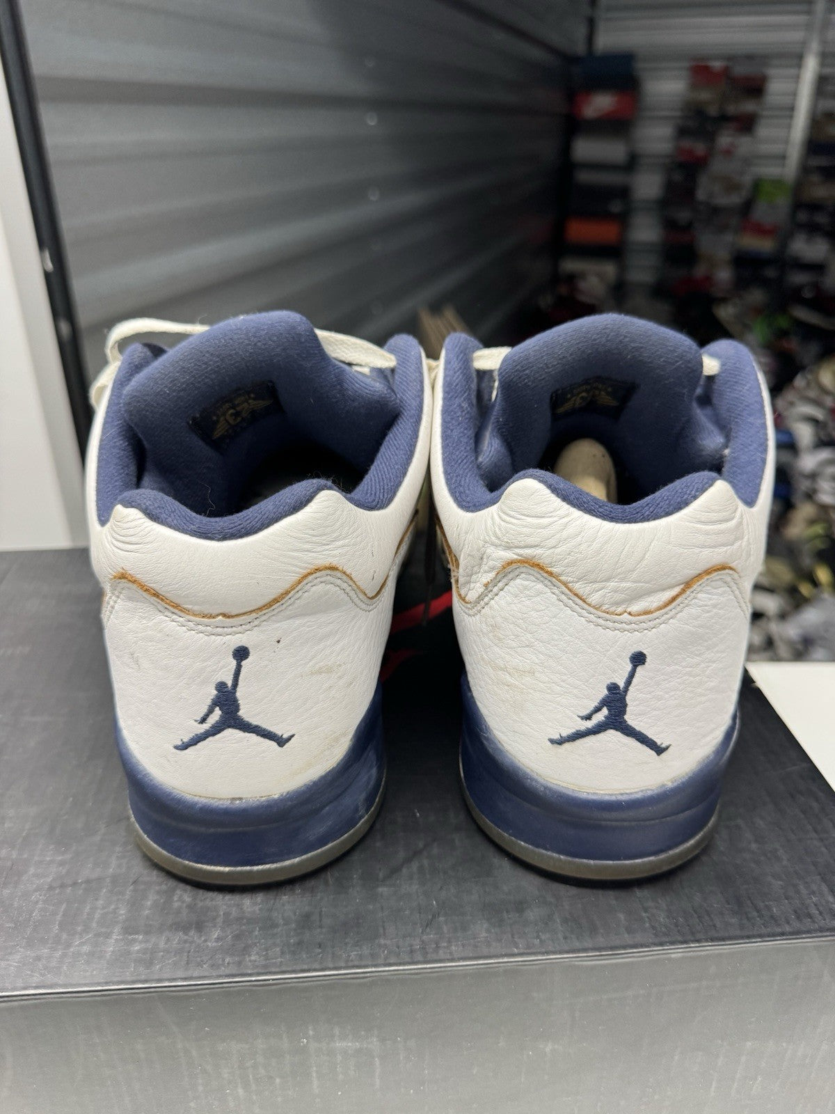 Jordan Air Jordan 5 Retro Low Dunk From Above White/Gold/Navy SZ13