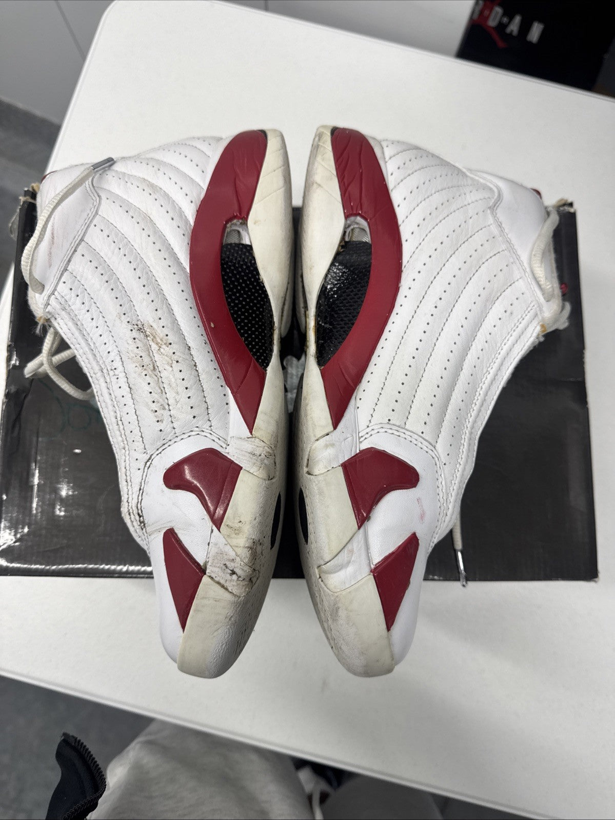 Air Jordan 14 Retro Candy Cane Men's Sneakers Size 8.5