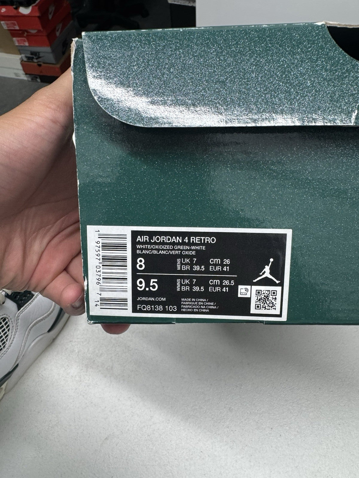 Jordan Air Jordan 4 Retro Oxidized Green SIZE 8