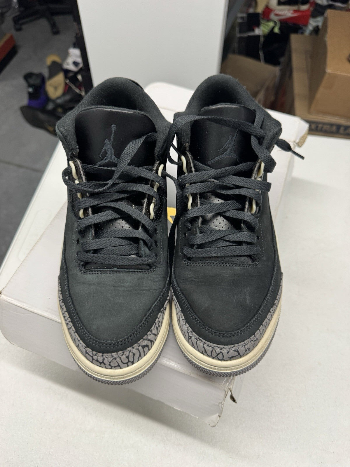 Jordan WMNS Air Jordan 3 Retro Off Noir Black Coconut Milk SIZE 11W/9.5M