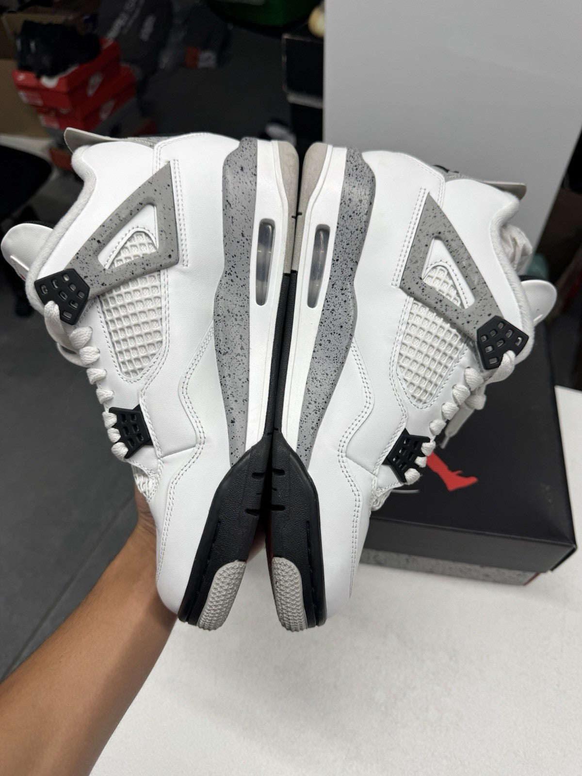 Jordan Air Jordan 4 Retro OG White Cement 2025 Men's Sneakers, SIZE 8.5