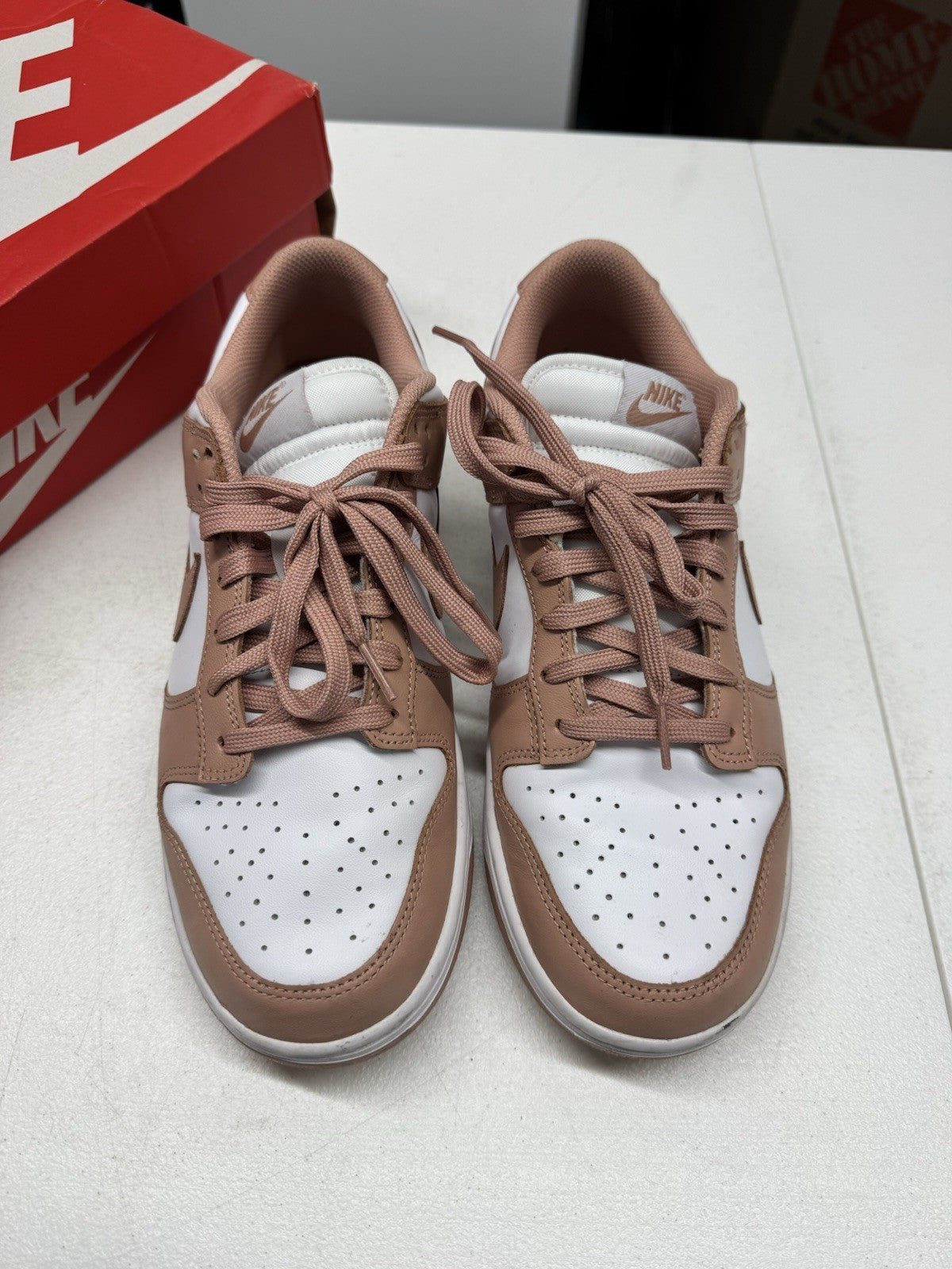 Nike Dunk Low Women’s Rose Whisper White Low Top Lace-Up DD1503-118 SIZE 11W