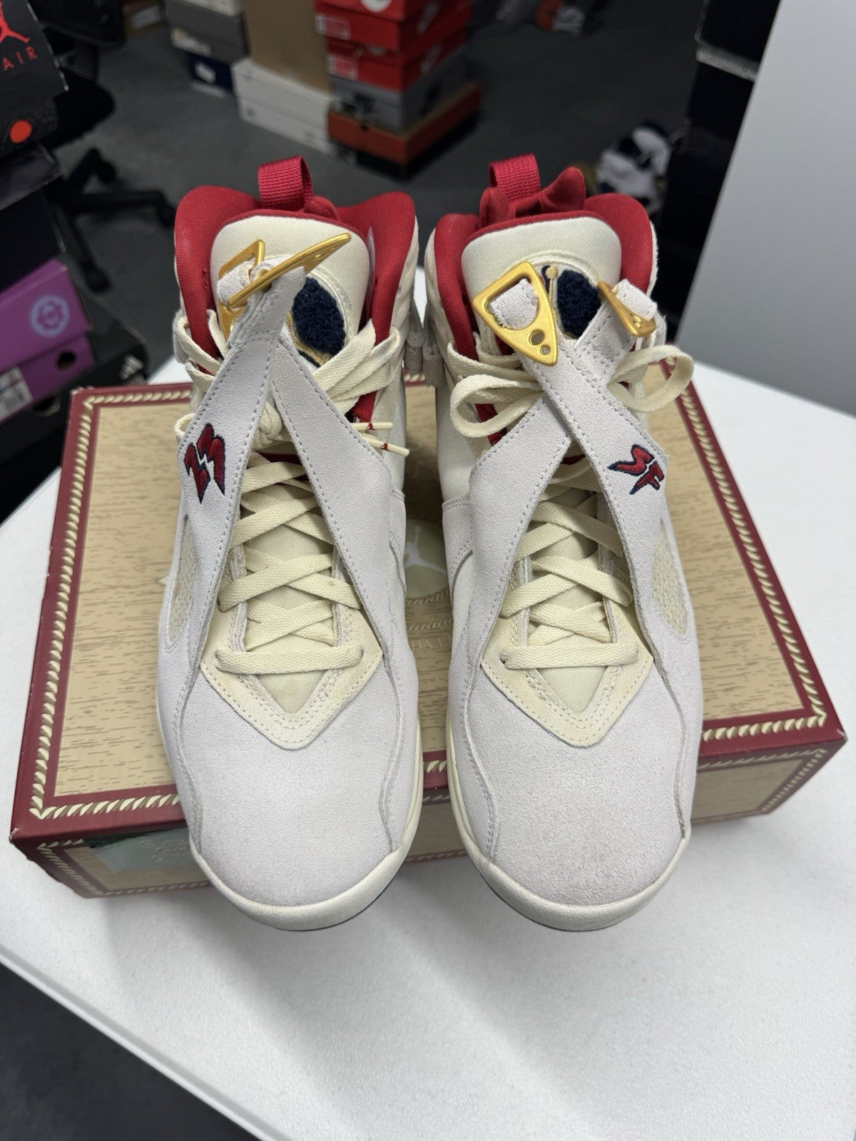 Jordan SoleFly Air Jordan 8 Retro SP Mi Casa Es Su Casa Sail/Fossil SIZE 9.5