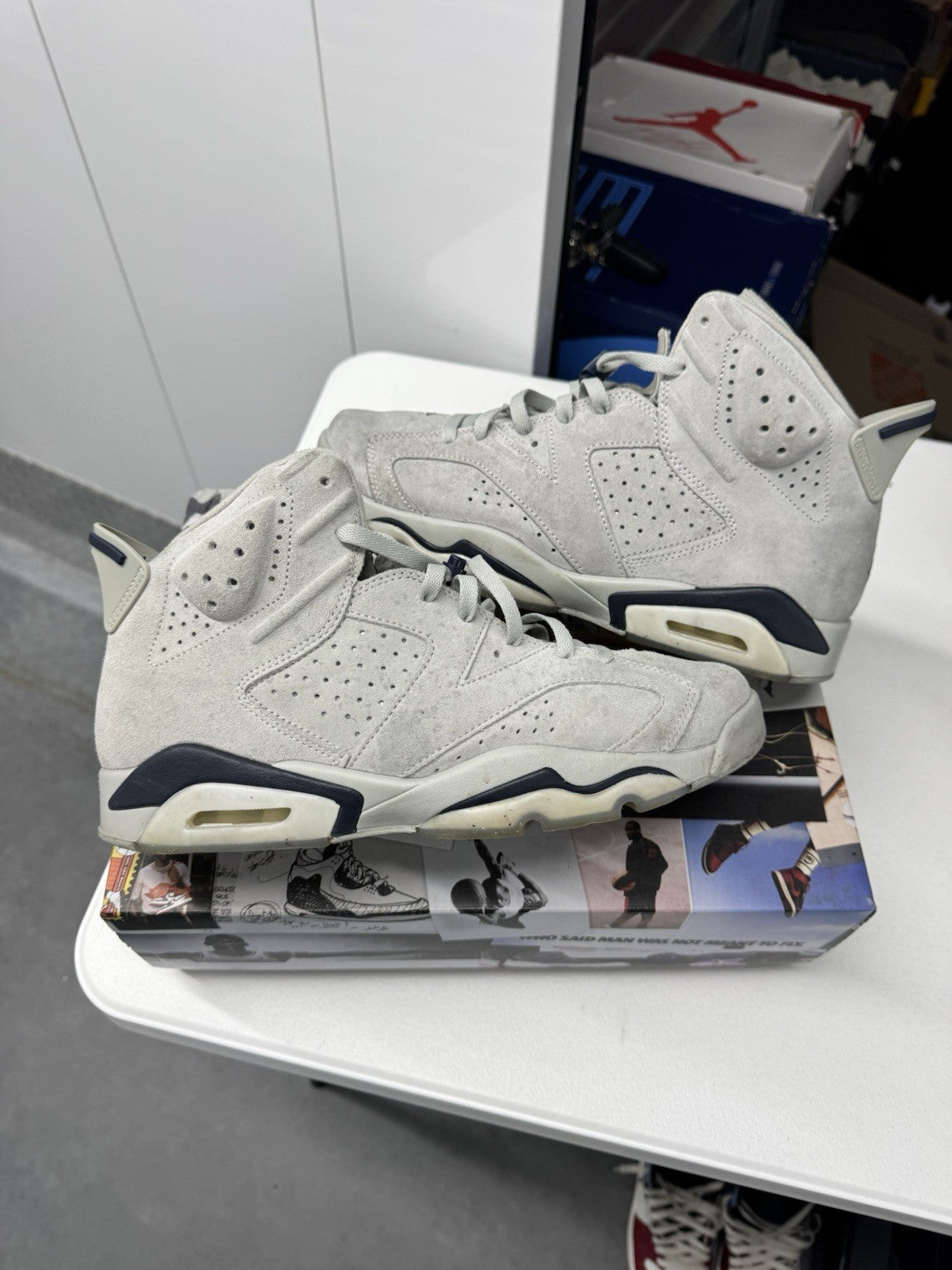 Nike Air Jordan 6 Retro Georgetown Men's Sneakers Size 11.5, Gray, CT8529-012