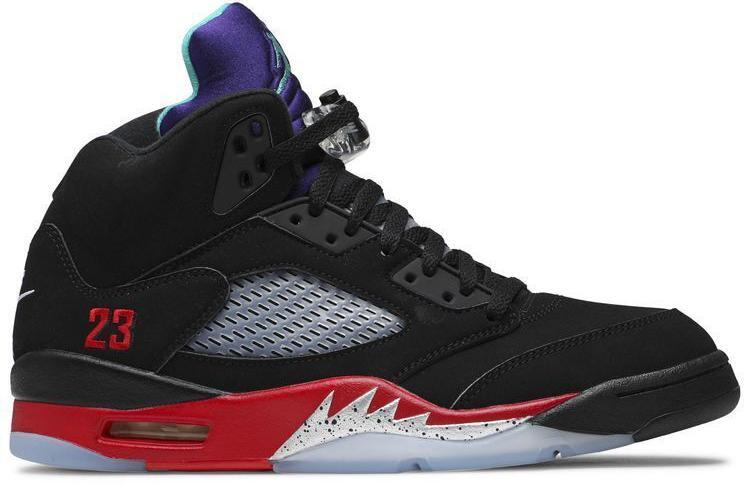 Jordan Air Jordan 5 Retro Top 3 Men's Mid Top Sneakers Black SIZE 8.5