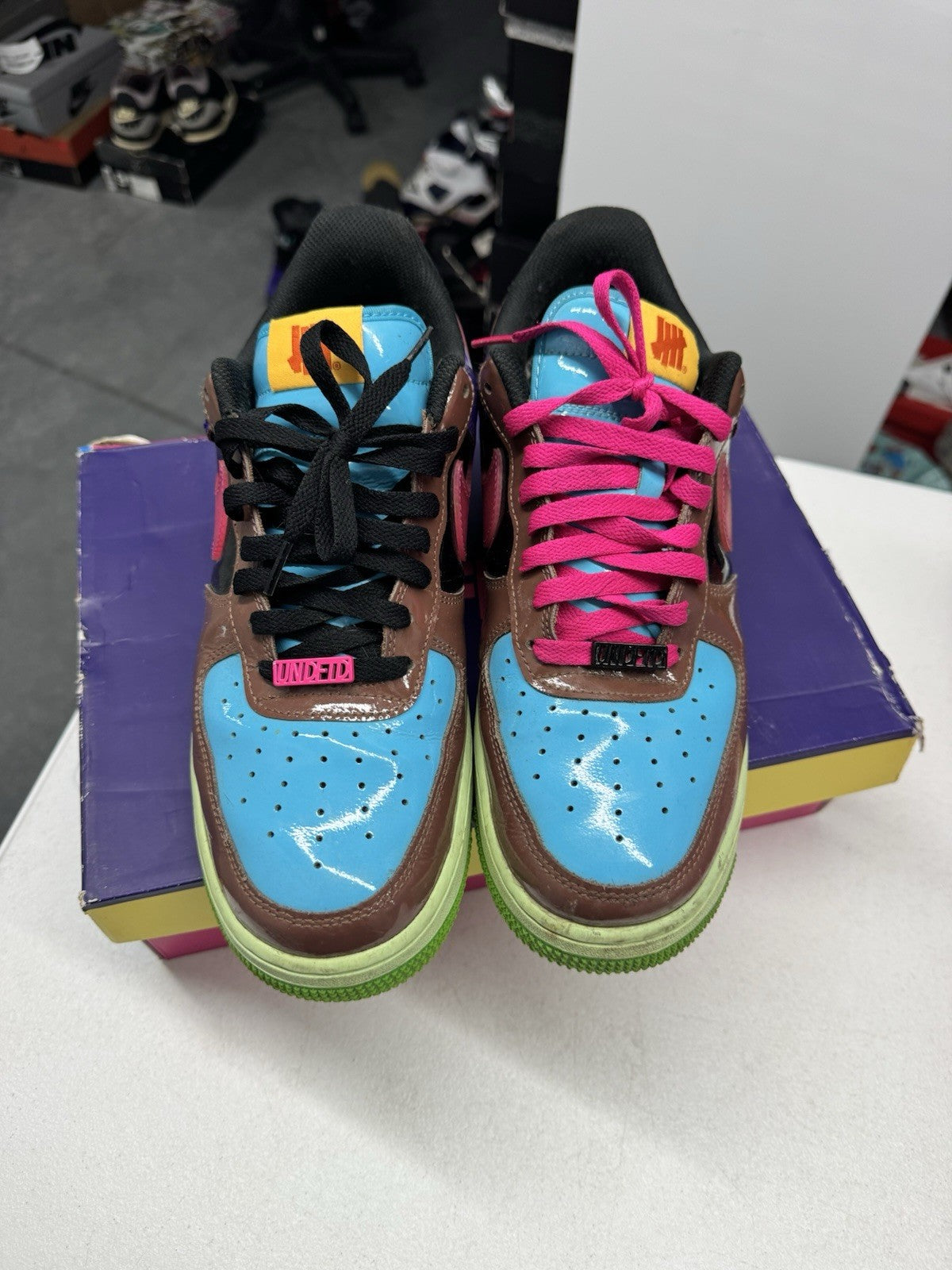 Nike Undefeated x Air Force 1 Low SP Pink Prime Fauna Brown SIZE 10