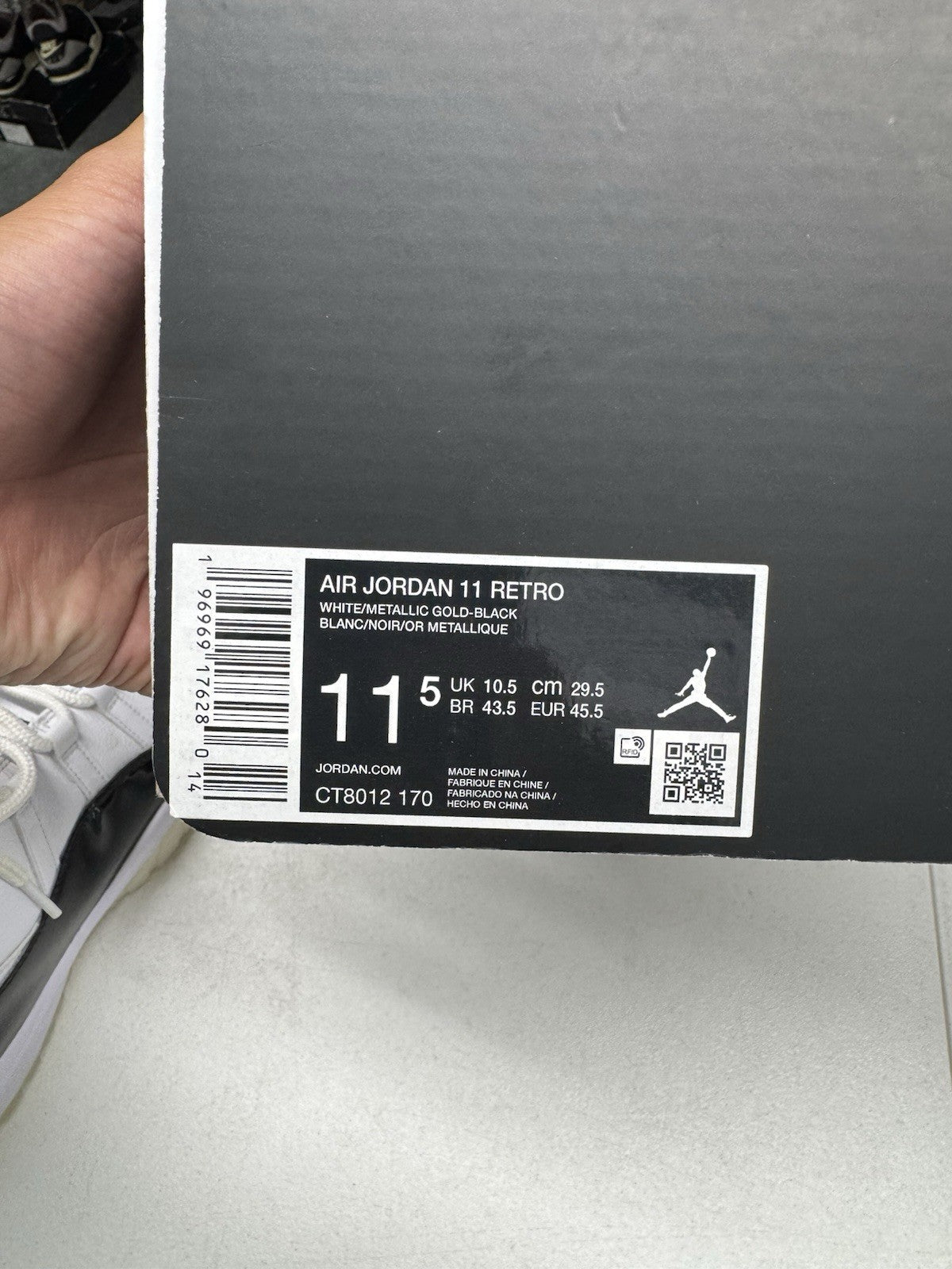 Jordan Air Jordan 11 Retro Gratitude White/Black SZ11.5