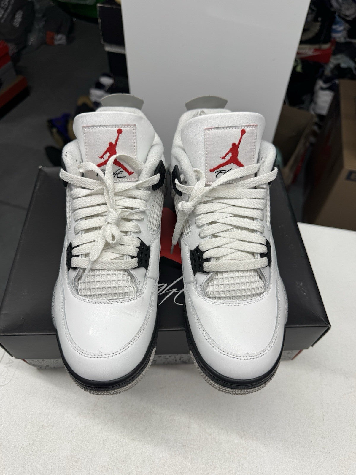 Jordan Air Jordan 4 Retro OG White Cement 2025 Men's Sneakers, SIZE 8.5