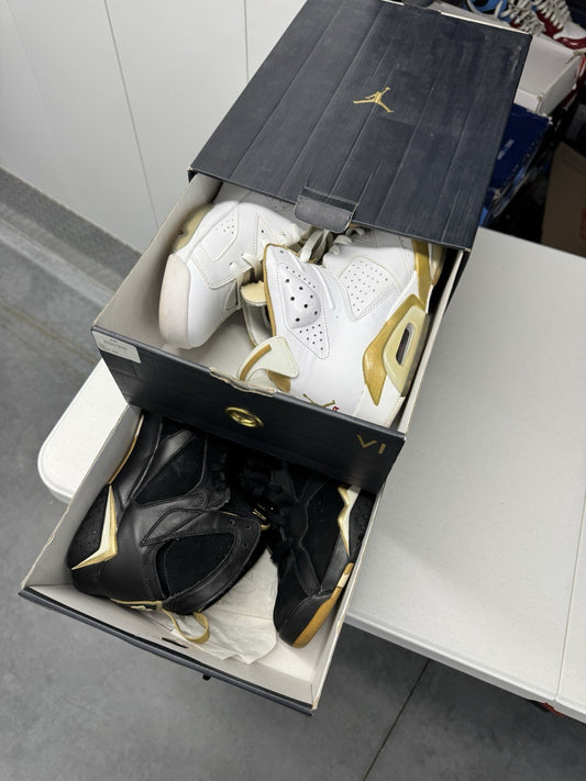 Air Jordan 7/6 Retro Golden Moments Pack Size 9.5 535357-935