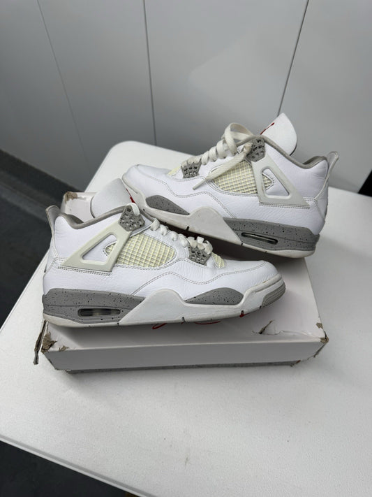Air Jordan 4 Retro White/Oreo Grey, Size 8.5, DJ4699-100