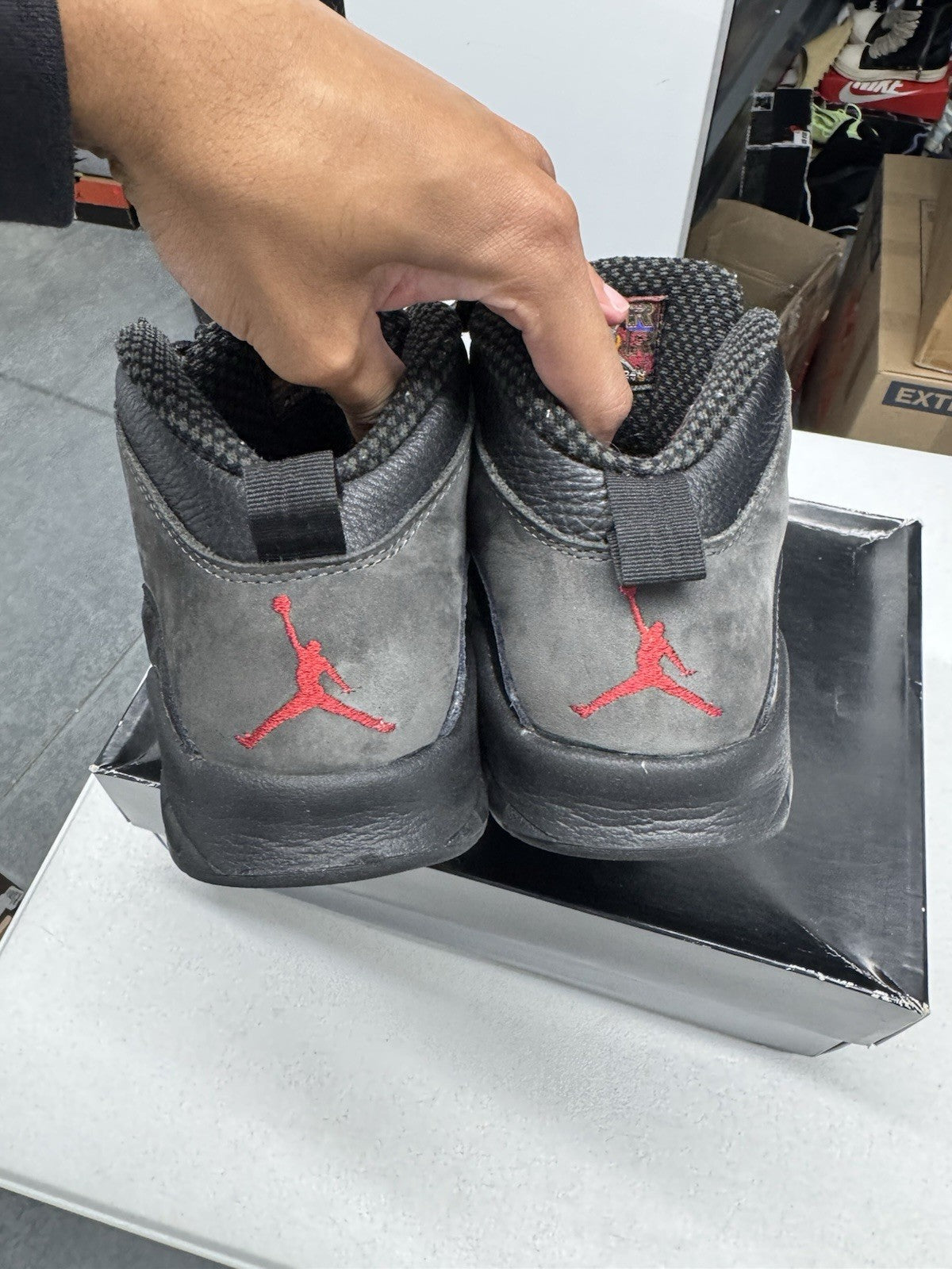 Jordan Air Jordan 10 Retro Shadow Dark Shadow/Black-True Red SIZE 9.5