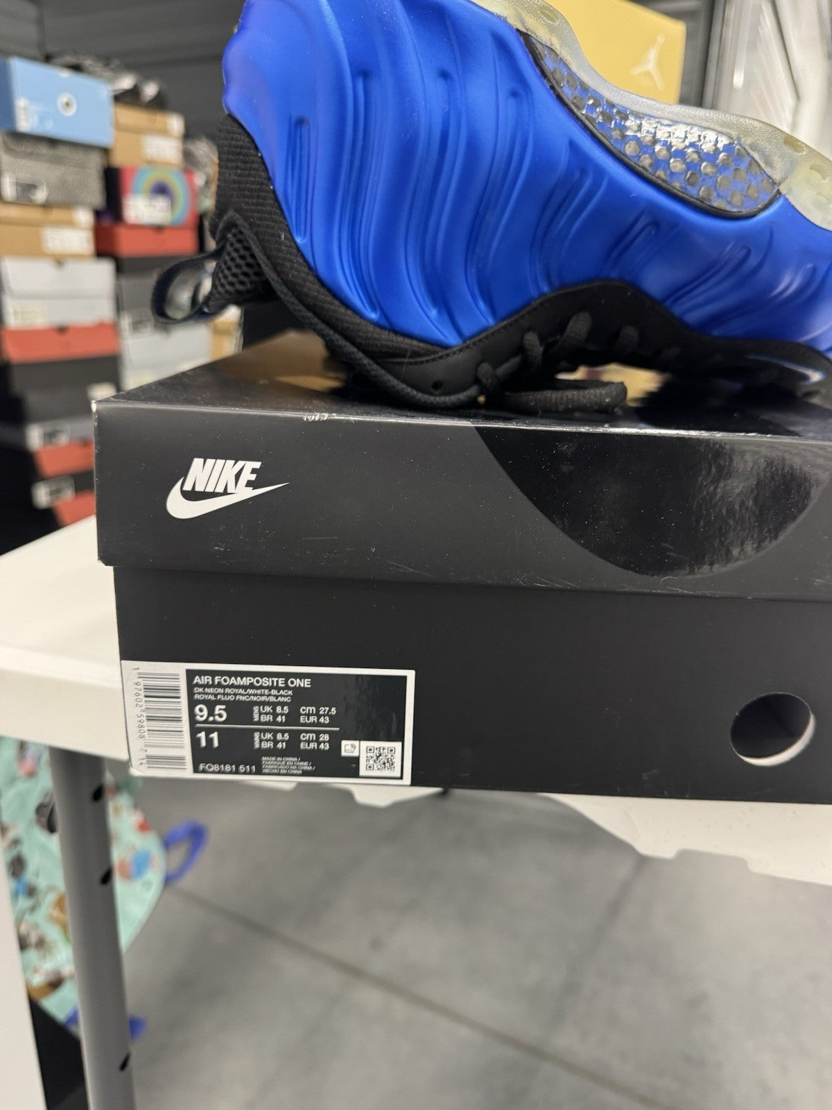 Nike Air Foamposite One Royal Blue Black FQ8181-511 Men's Athletic Sneaker