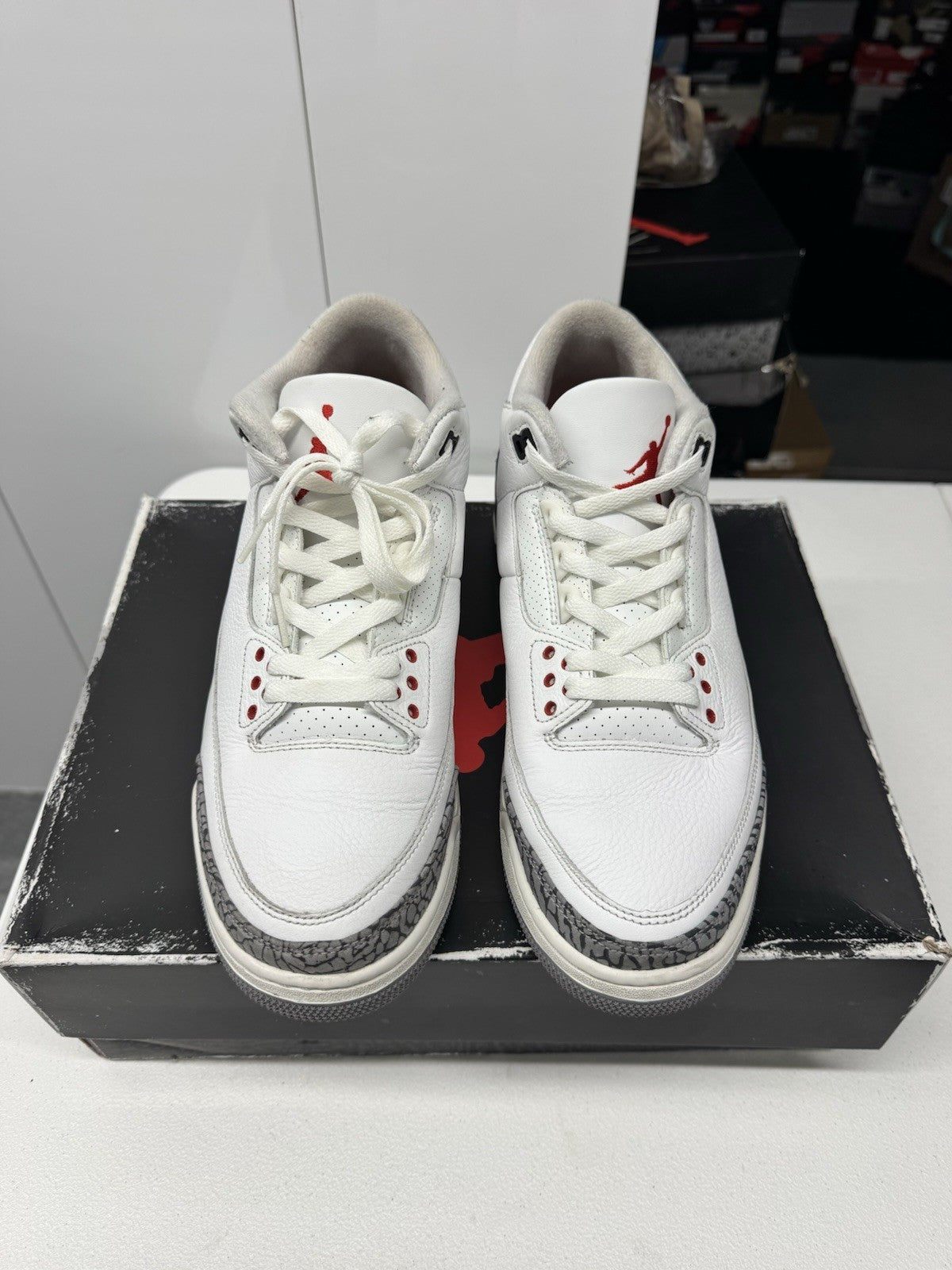 Air Jordan 3 Retro Men's Size 10.5 White Cement Reimagined Sneakers DN3707-100