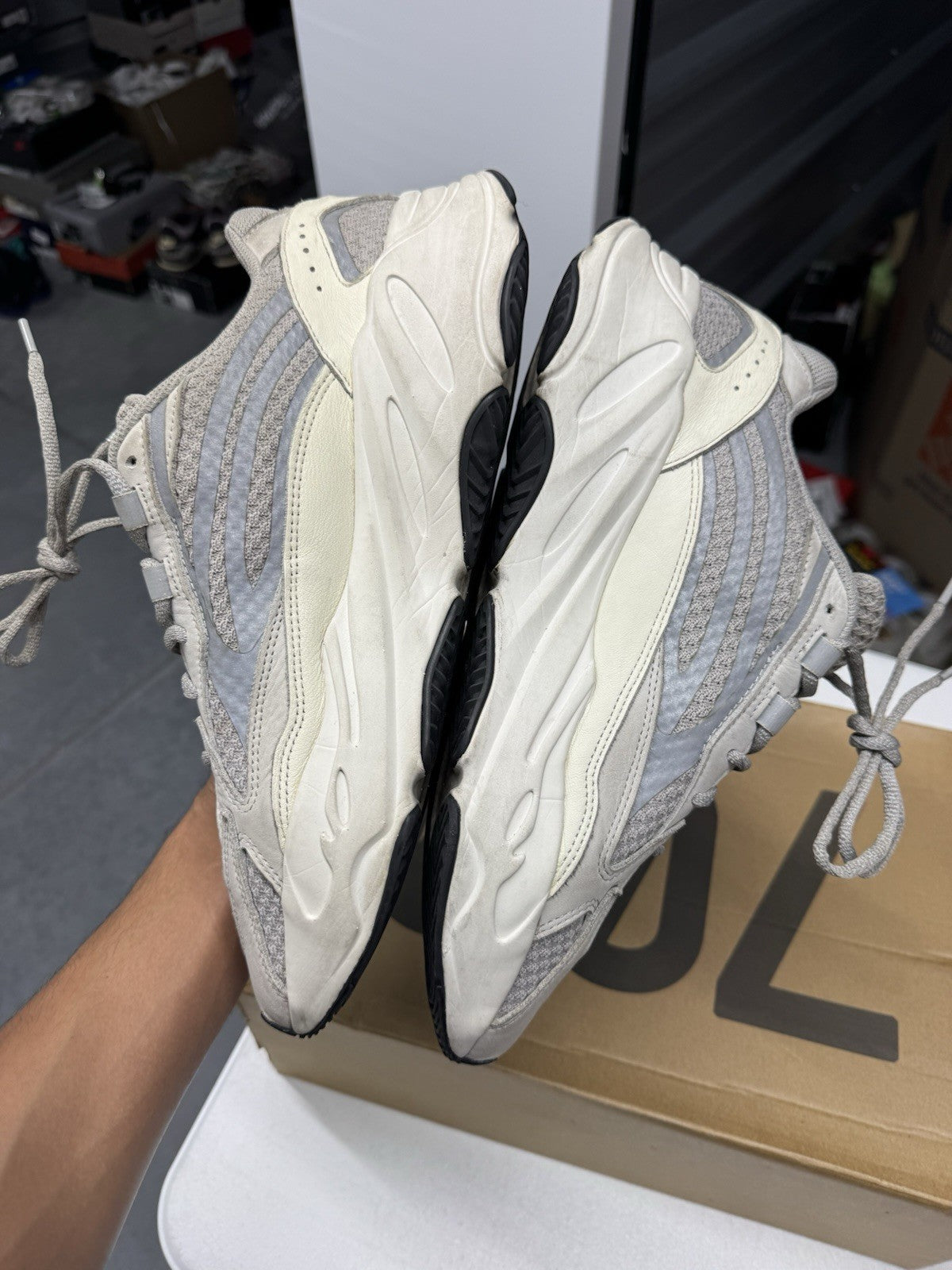 adidas Yeezy Boost 700 V2 Static Gray Men's Sneakers Size 12.5