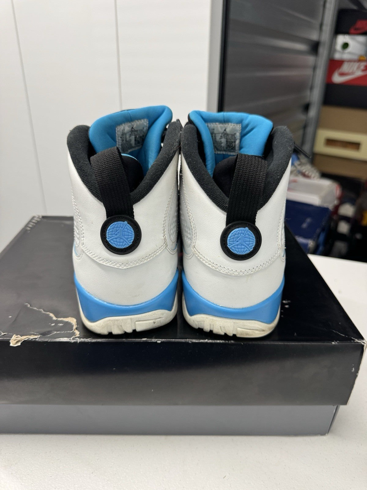 Air Jordan 9 Retro Men's Sneakers Powder Blue/Unc, 2024, FQ8992-101 Size 11