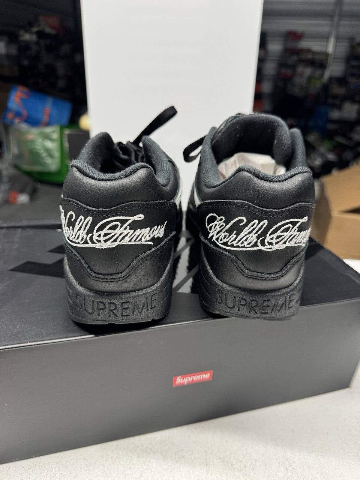 Nike Supreme x Air Max 1 '87 SP Men's Sneakers Black/White SIZE 8