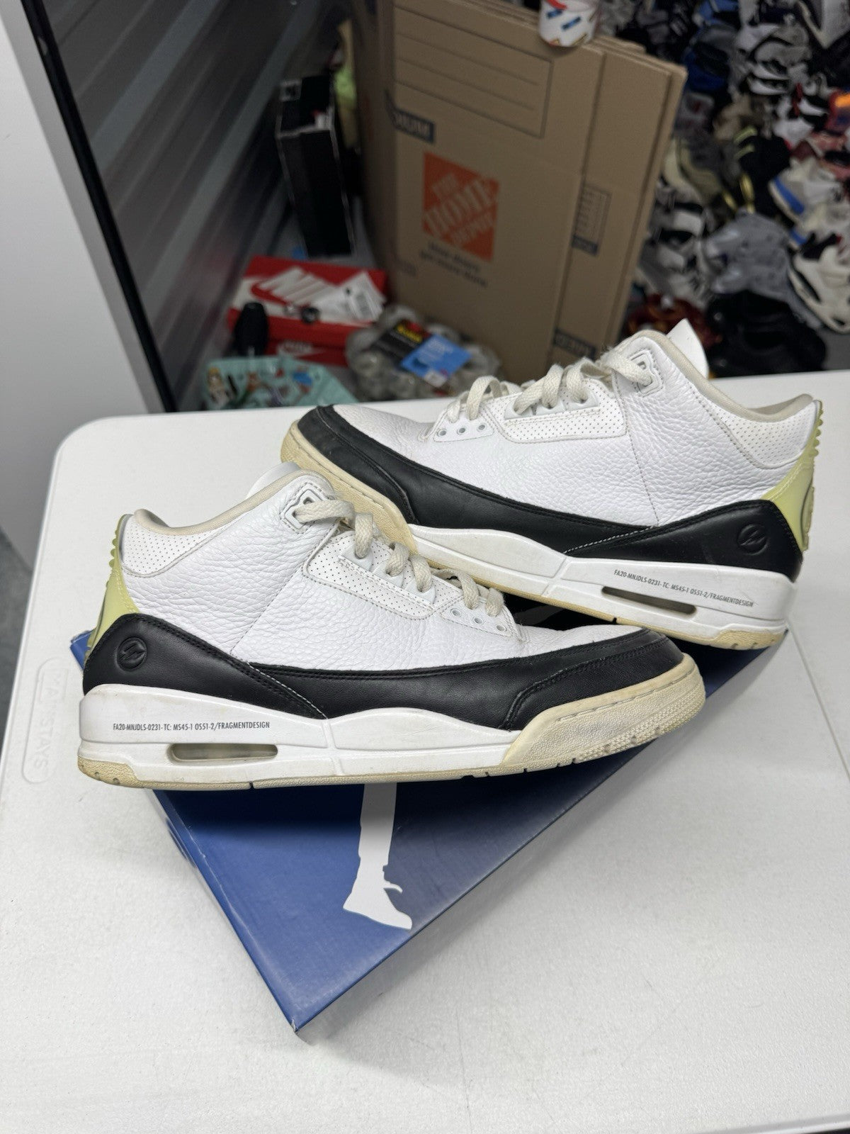 Jordan Air Jordan 3 Retro SP x Fragment White/Black Men's Size 12