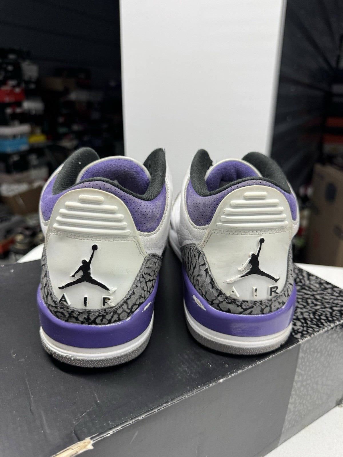 Jordan Air Jordan 3 Retro Mid Dark Iris White/Black SIZE 10