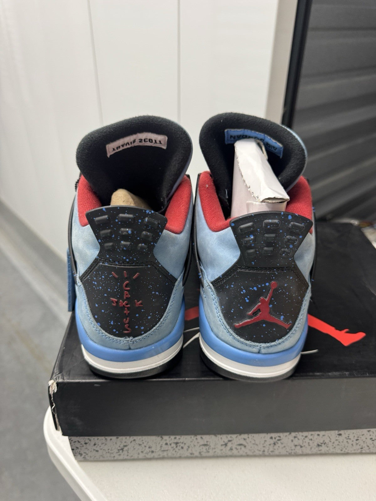 Jordan Air Jordan 4 Retro Travis Scott Cactus Jack Blue Size 9.5 308497-406 2018
