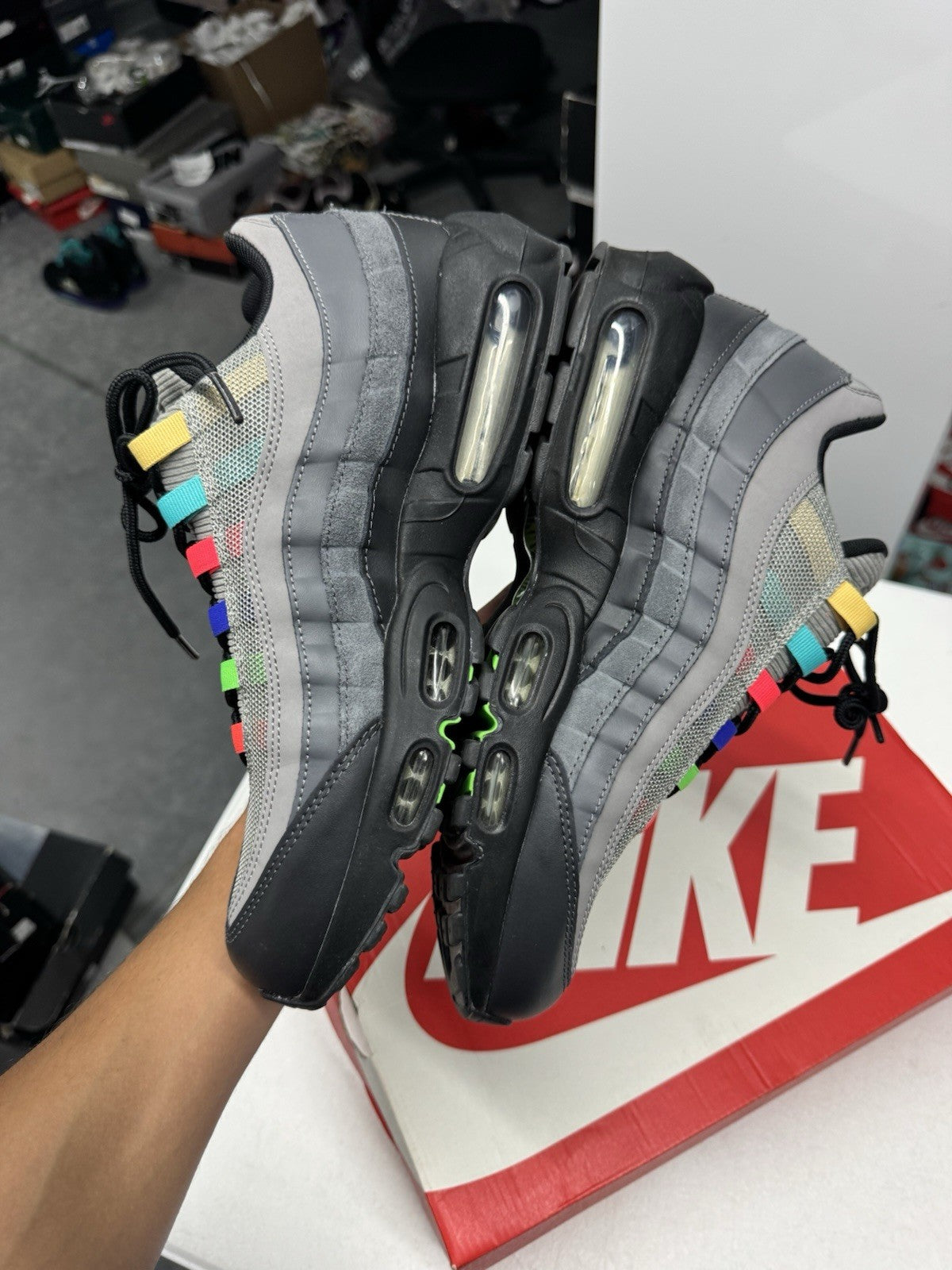 Nike Air Max 95 Evolution of Icons Men's Sneakers Gray/Black SIZE 10.5
