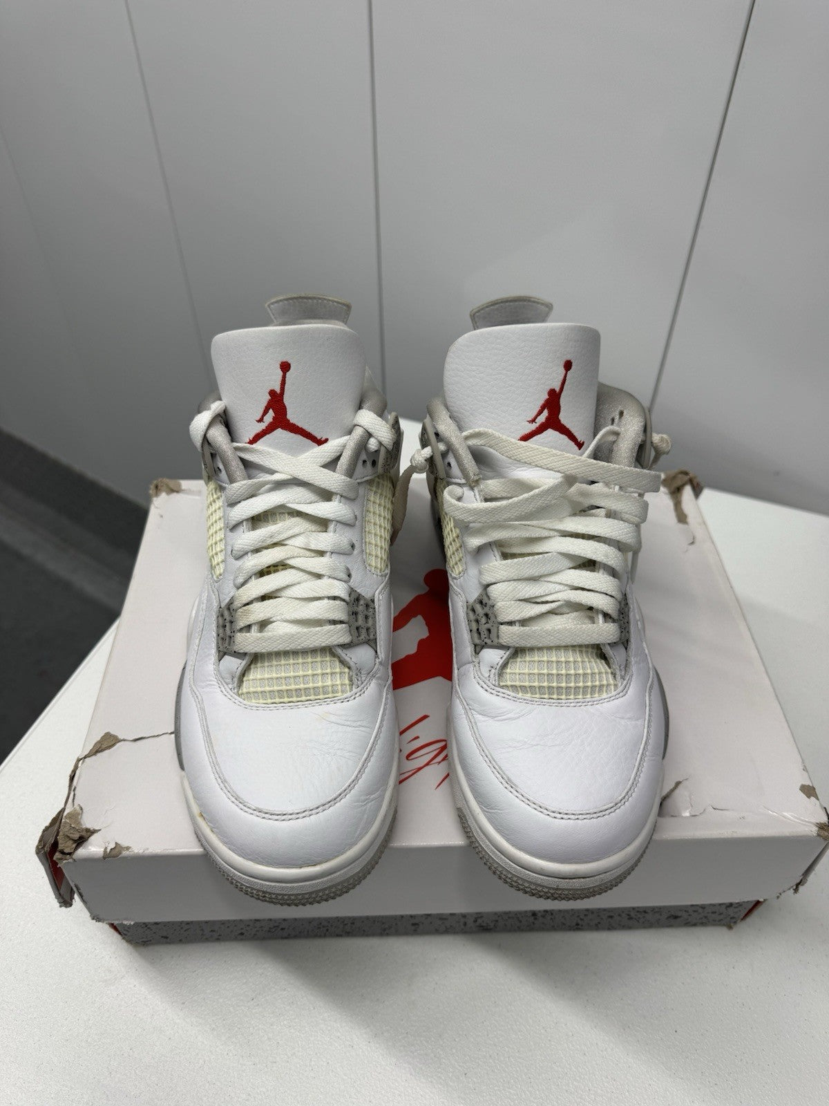 Air Jordan 4 Retro White/Oreo Grey, Size 8.5, DJ4699-100