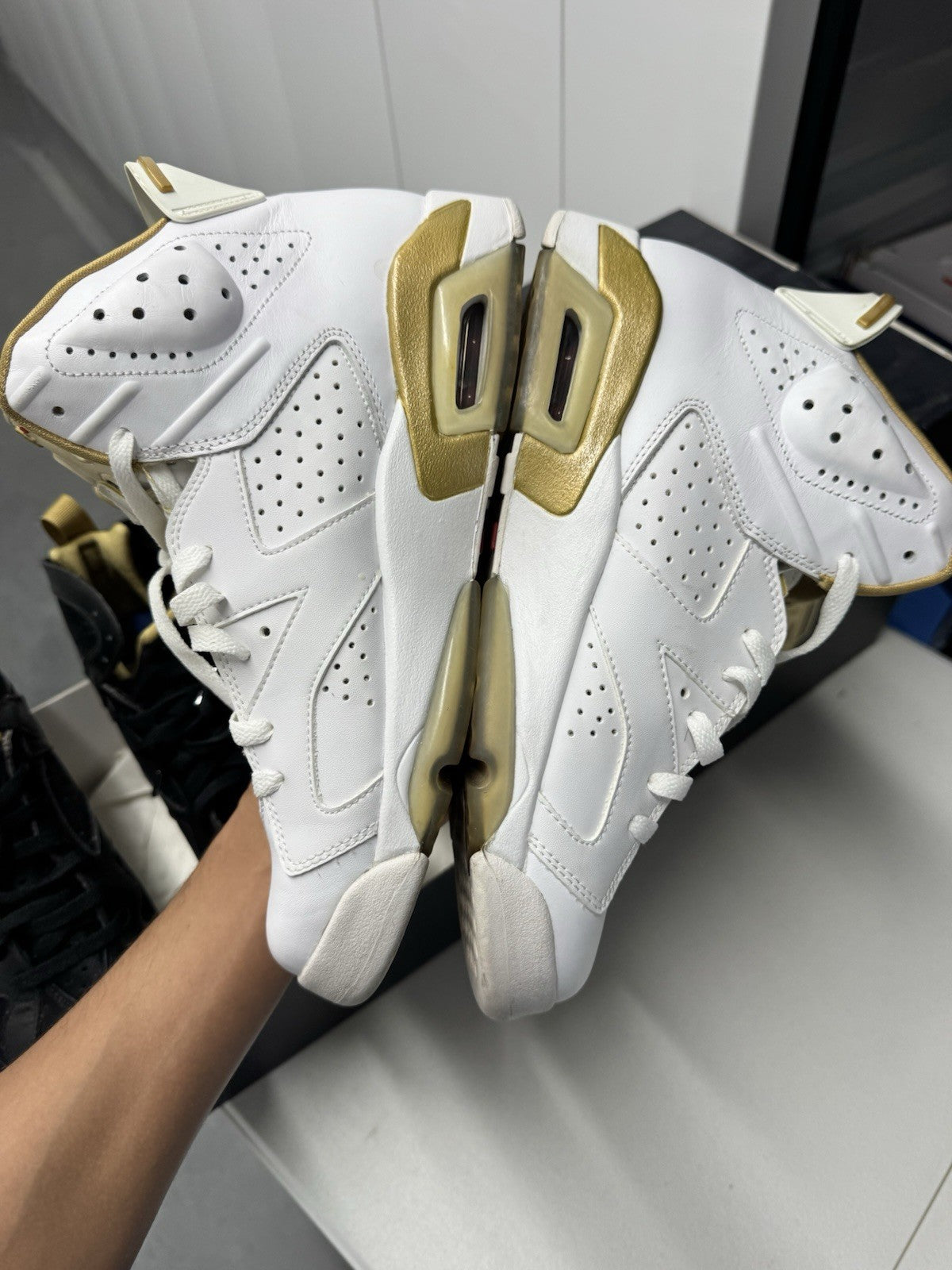 Air Jordan 7/6 Retro Golden Moments Pack Size 9.5 535357-935