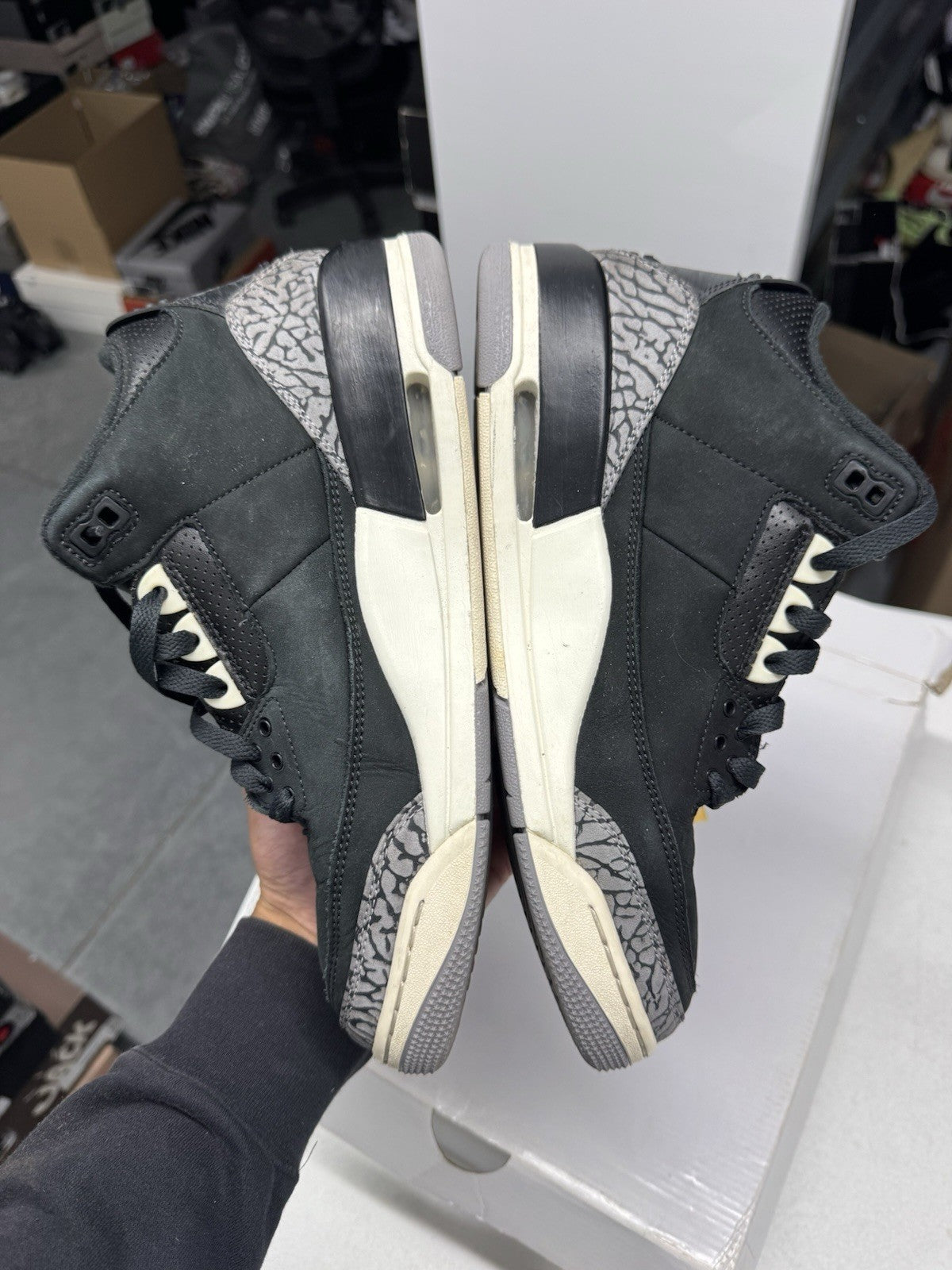 Jordan WMNS Air Jordan 3 Retro Off Noir Black Coconut Milk SIZE 11W/9.5M
