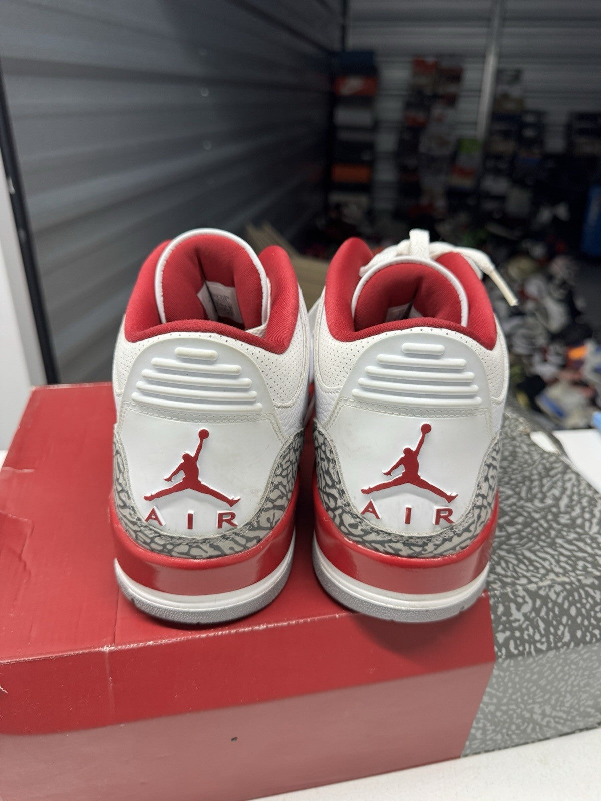 Jordan Air Jordan 3 Retro Cardinal Red Men's Sneakers White Size 12 CT8532-126