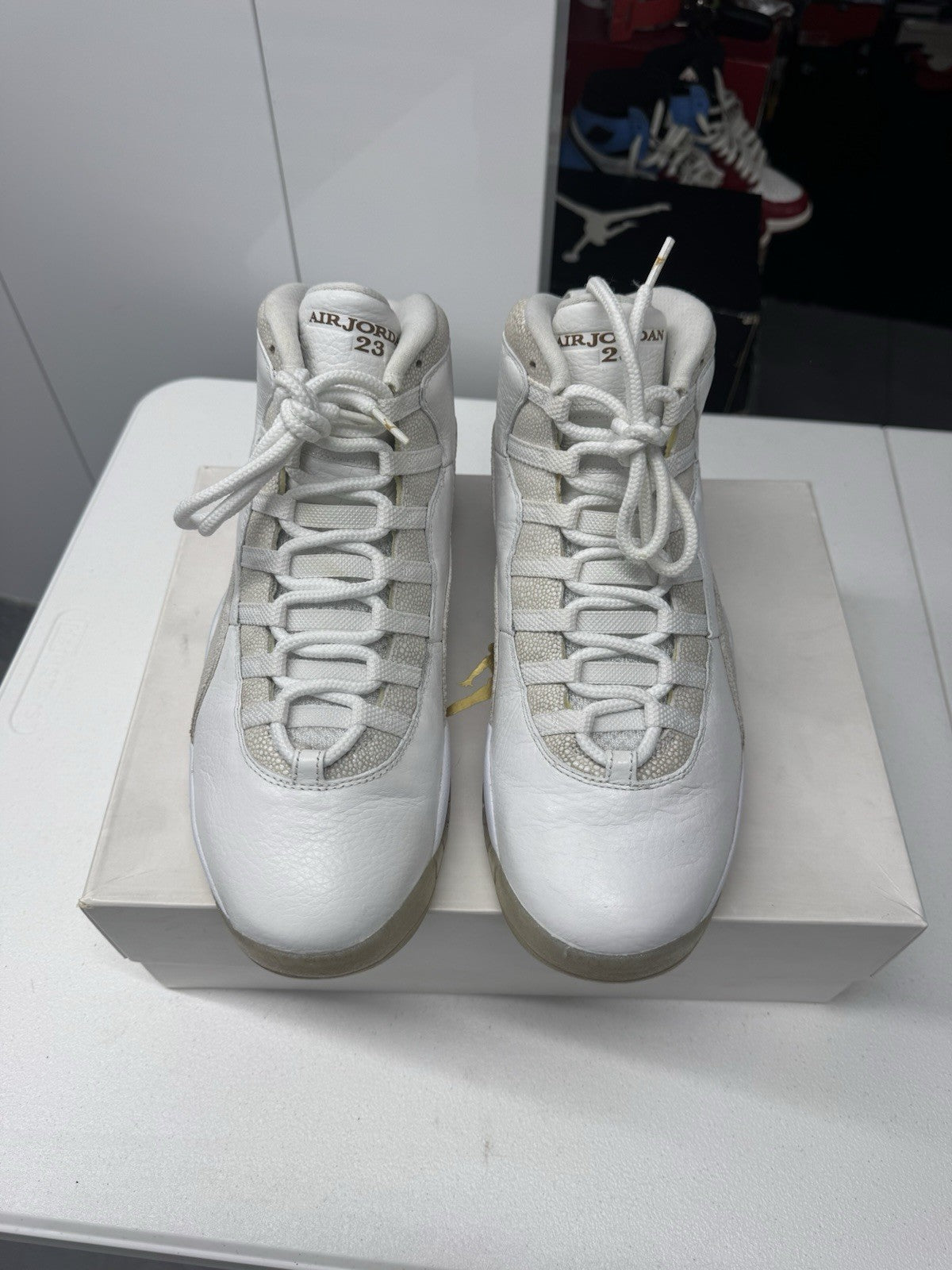 Nike Air Jordan 10 Retro Drake OVO White Sneakers Size 12