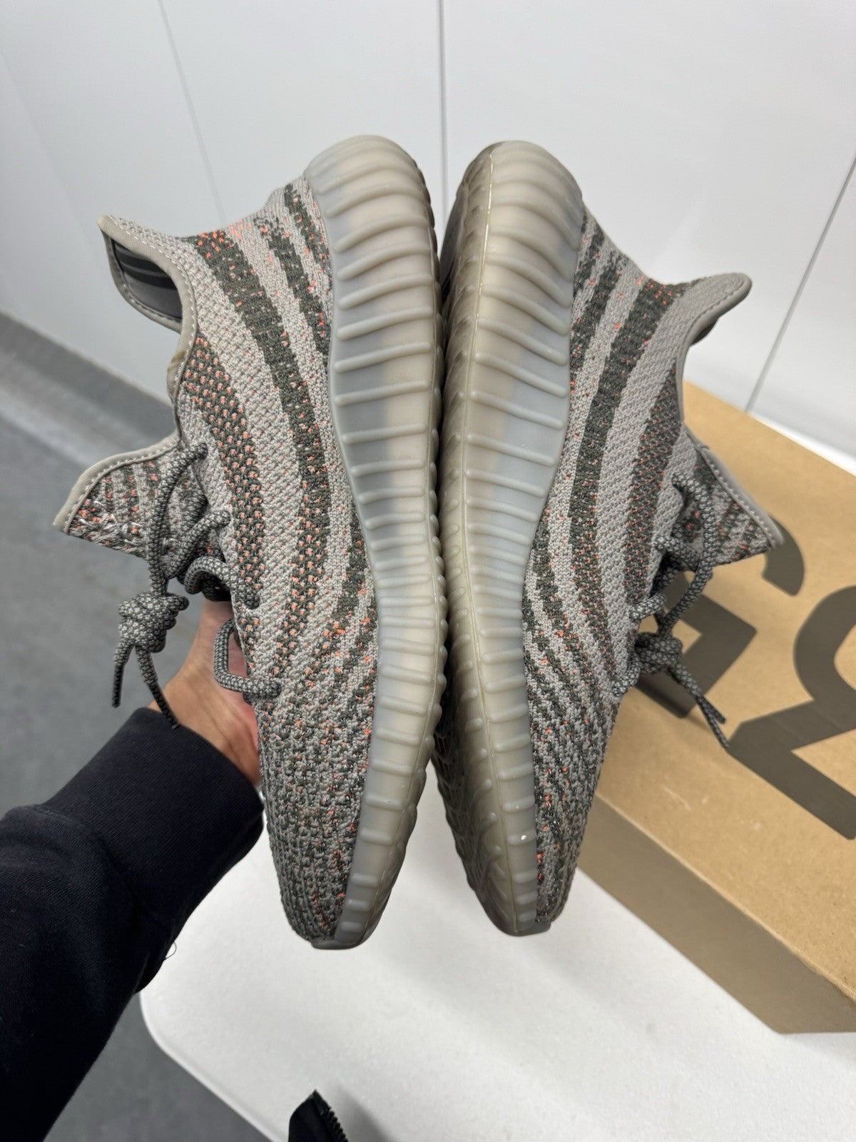 adidas Yeezy Boost 350 V2 Beluga 2.0 Men's Sneakers Gray/Orange, Size 11