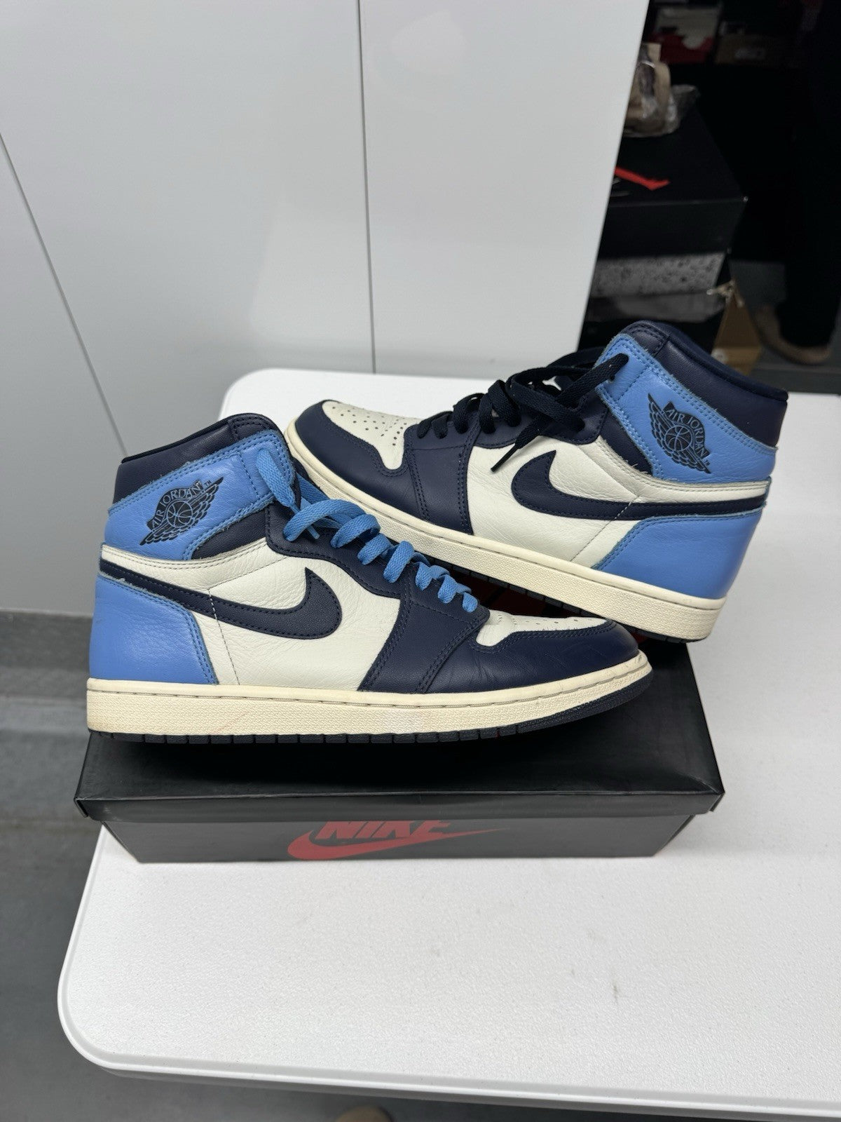 Nike Air Jordan 1 Low Obsidian UNC Men's Sneakers Size 10 CZ0790-400
