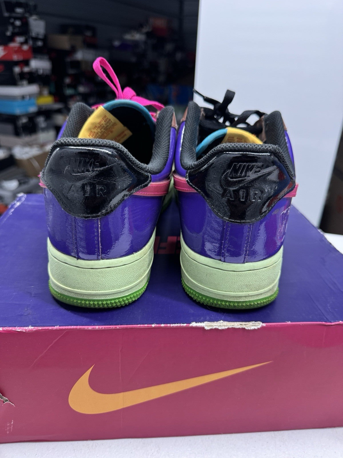 Nike Undefeated x Air Force 1 Low SP Pink Prime Fauna Brown SIZE 10
